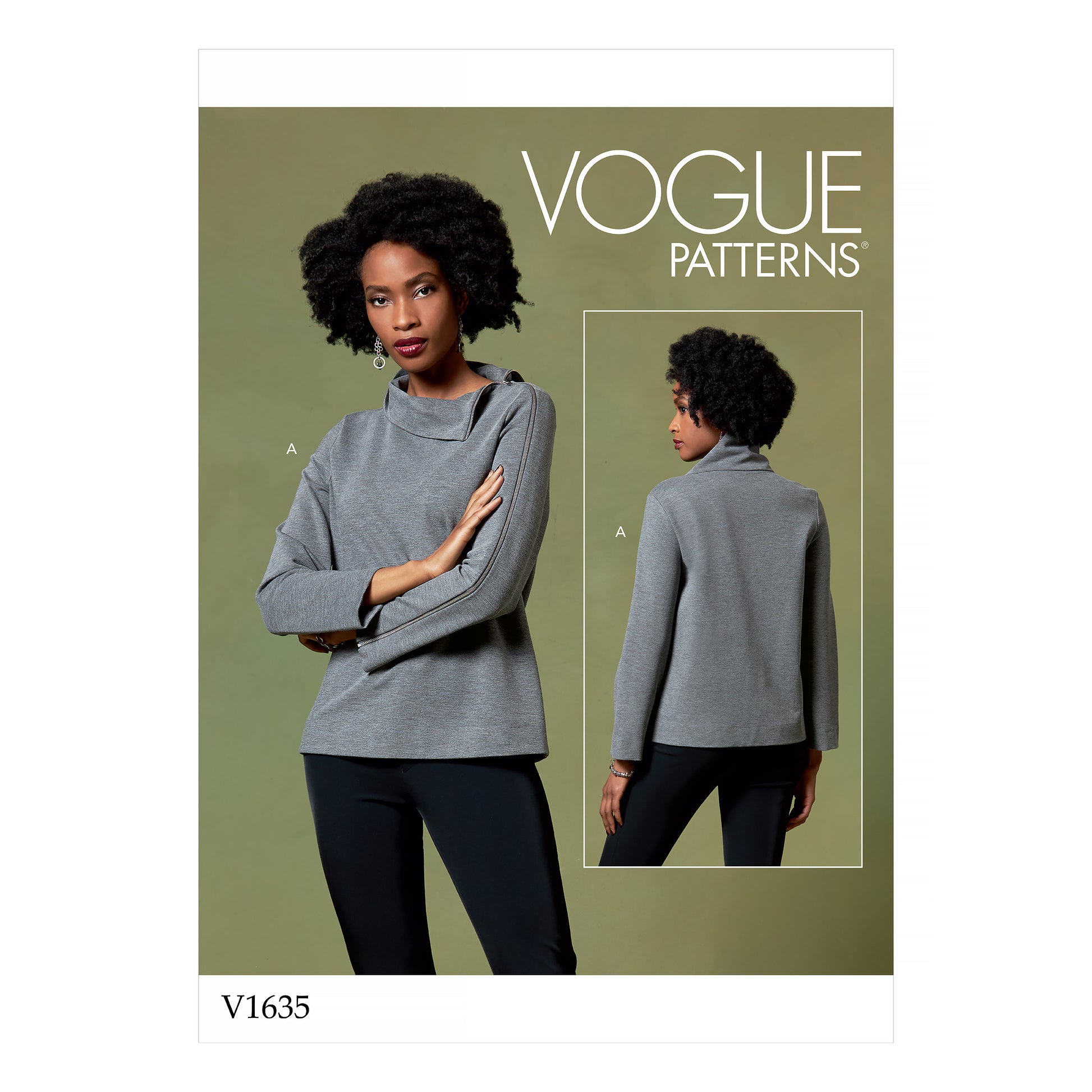 Symønster Vogue Patterns 1635 - Top Trøje - Dame | Billede 4
