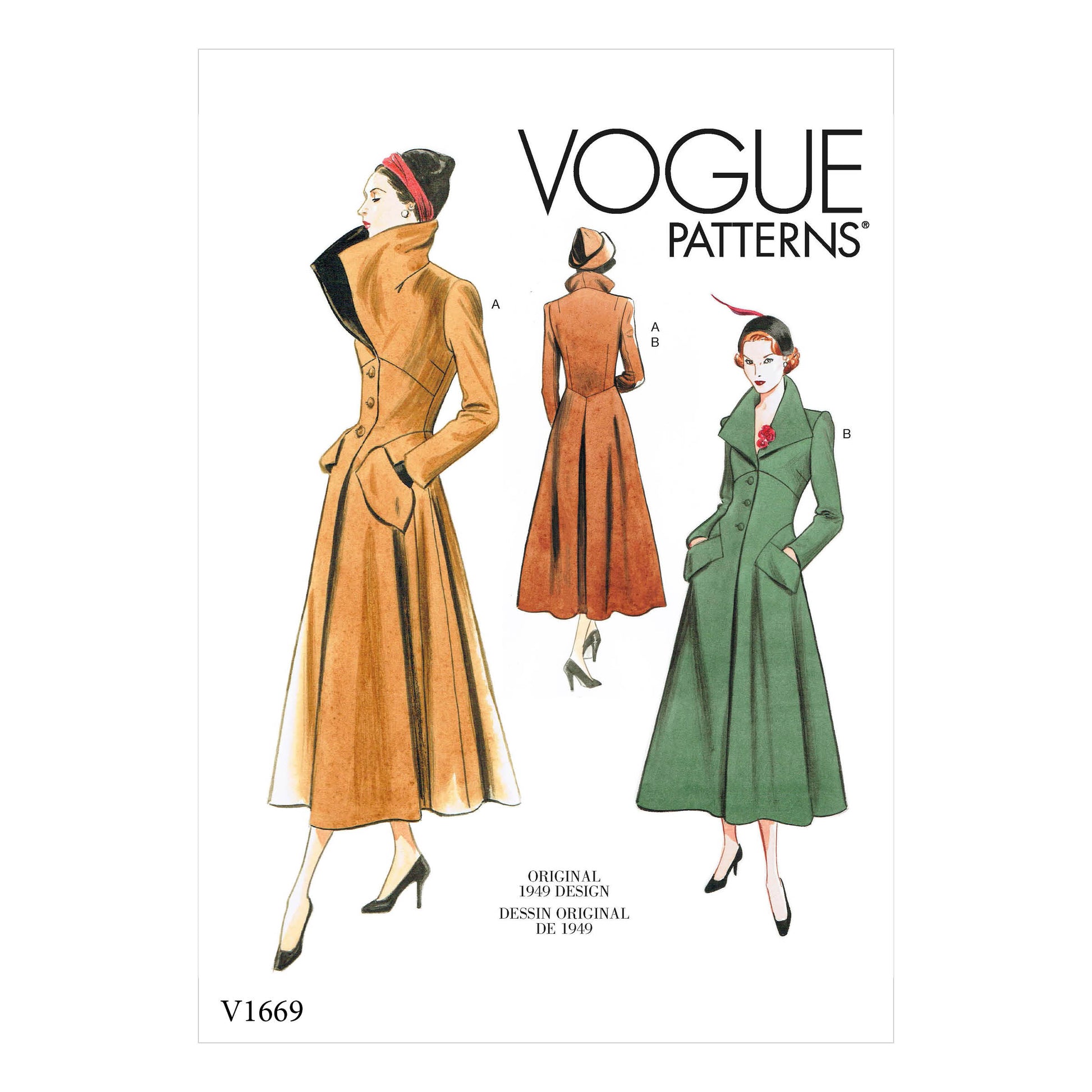 Symønster Vogue Patterns 1669 - Frakke Overtøj Vintage - Dame | Billede 6