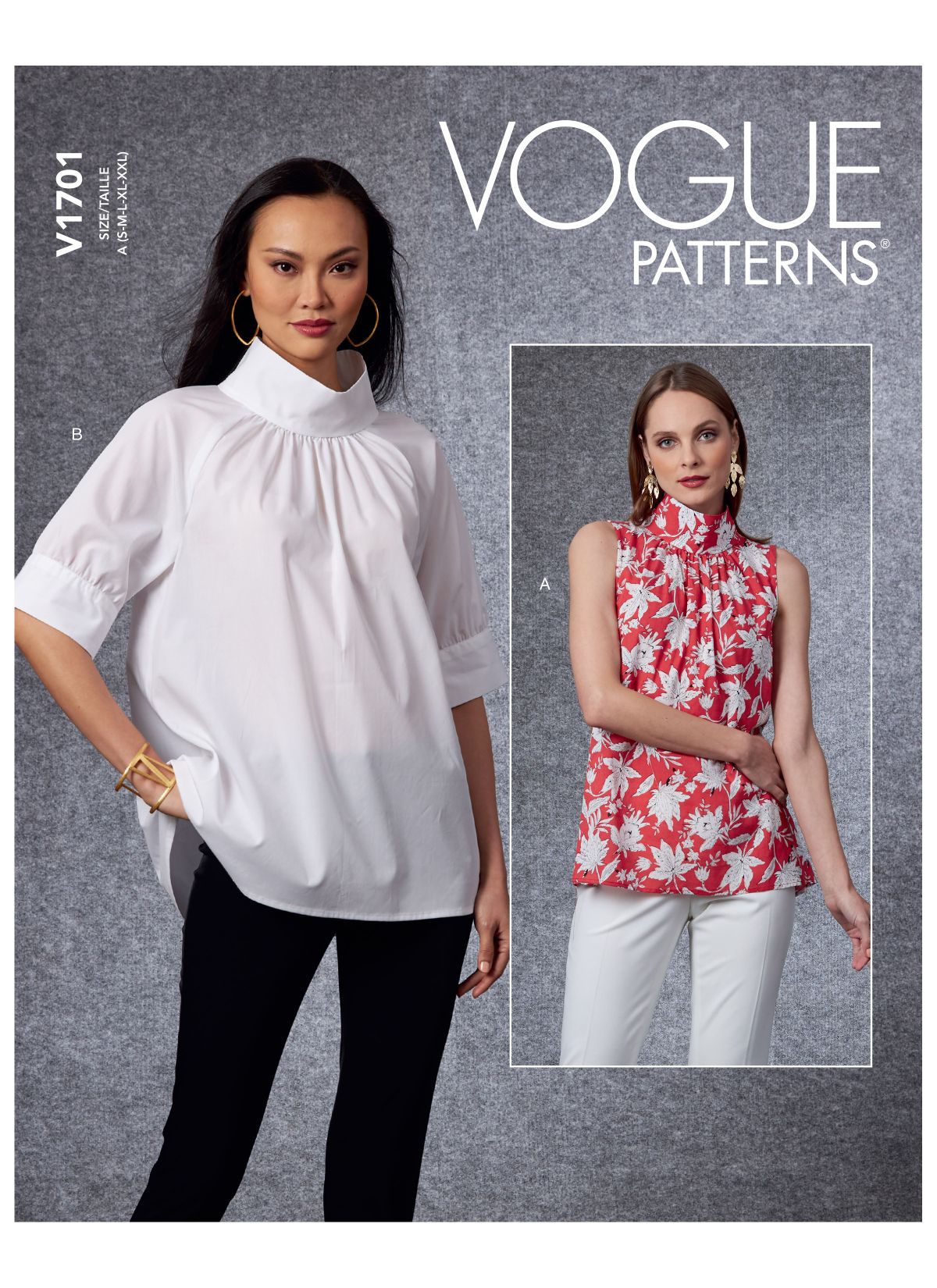 Symønster Vogue Patterns 1701 - Top Bluse - Dame | Billede 3