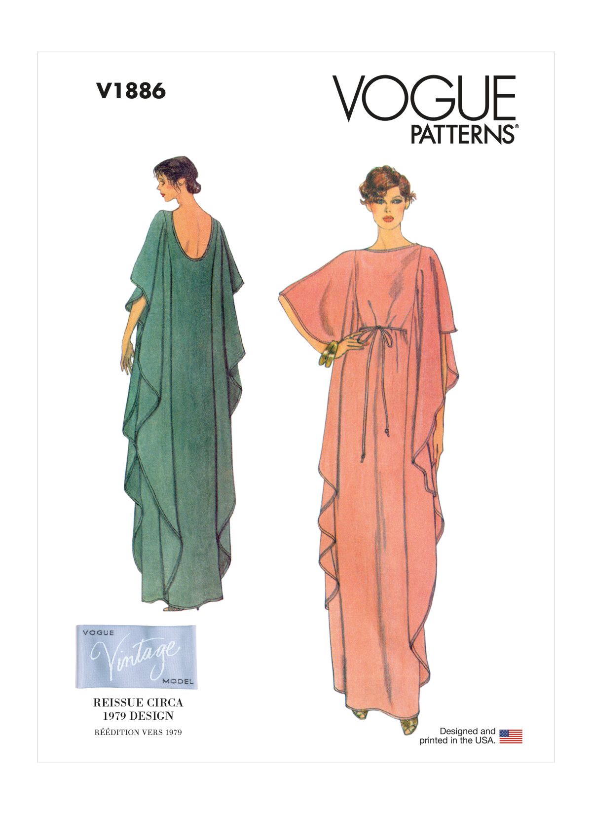 Symønster Vogue Patterns 1886 - Kjole Vintage - Dame | Billede 3