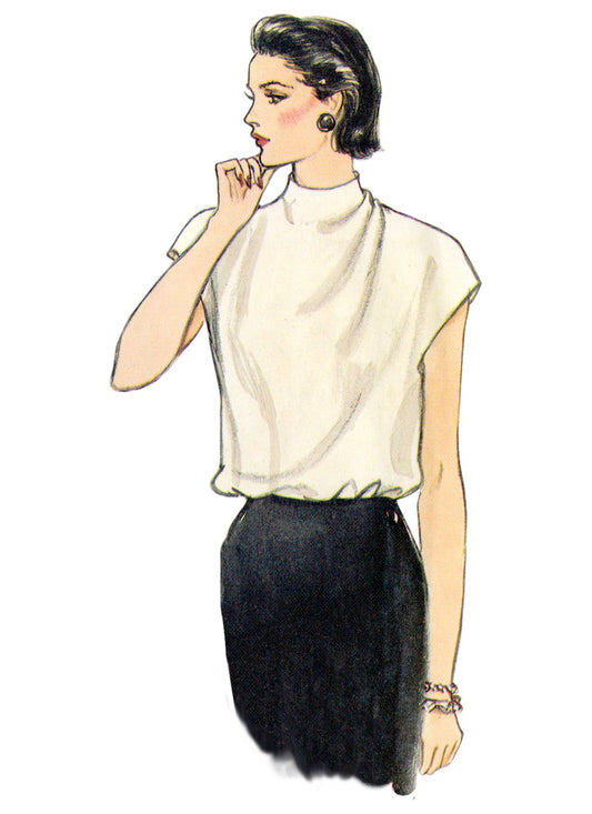Symønster Vogue Patterns 1902 - Bluse Top Vintage - Dame | Billede 2