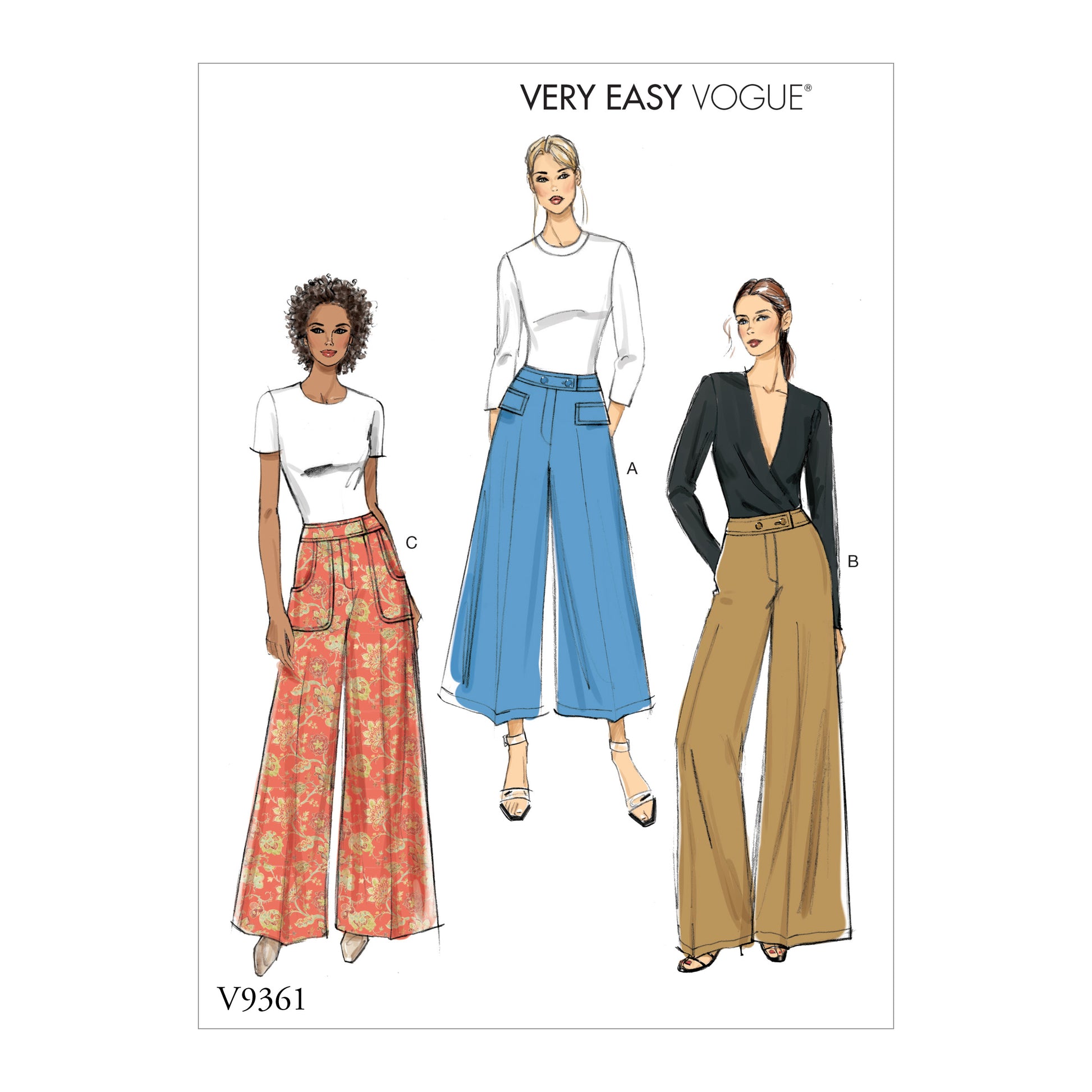 Symønster Vogue Patterns 9361 - Bukser - Dame | Billede 3