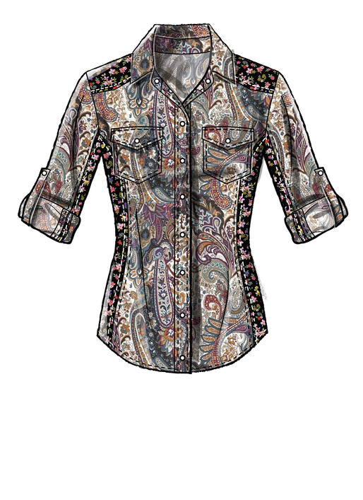 Symønster McCall´s 8027 - Bluse Skjorte - Dame | Billede 2