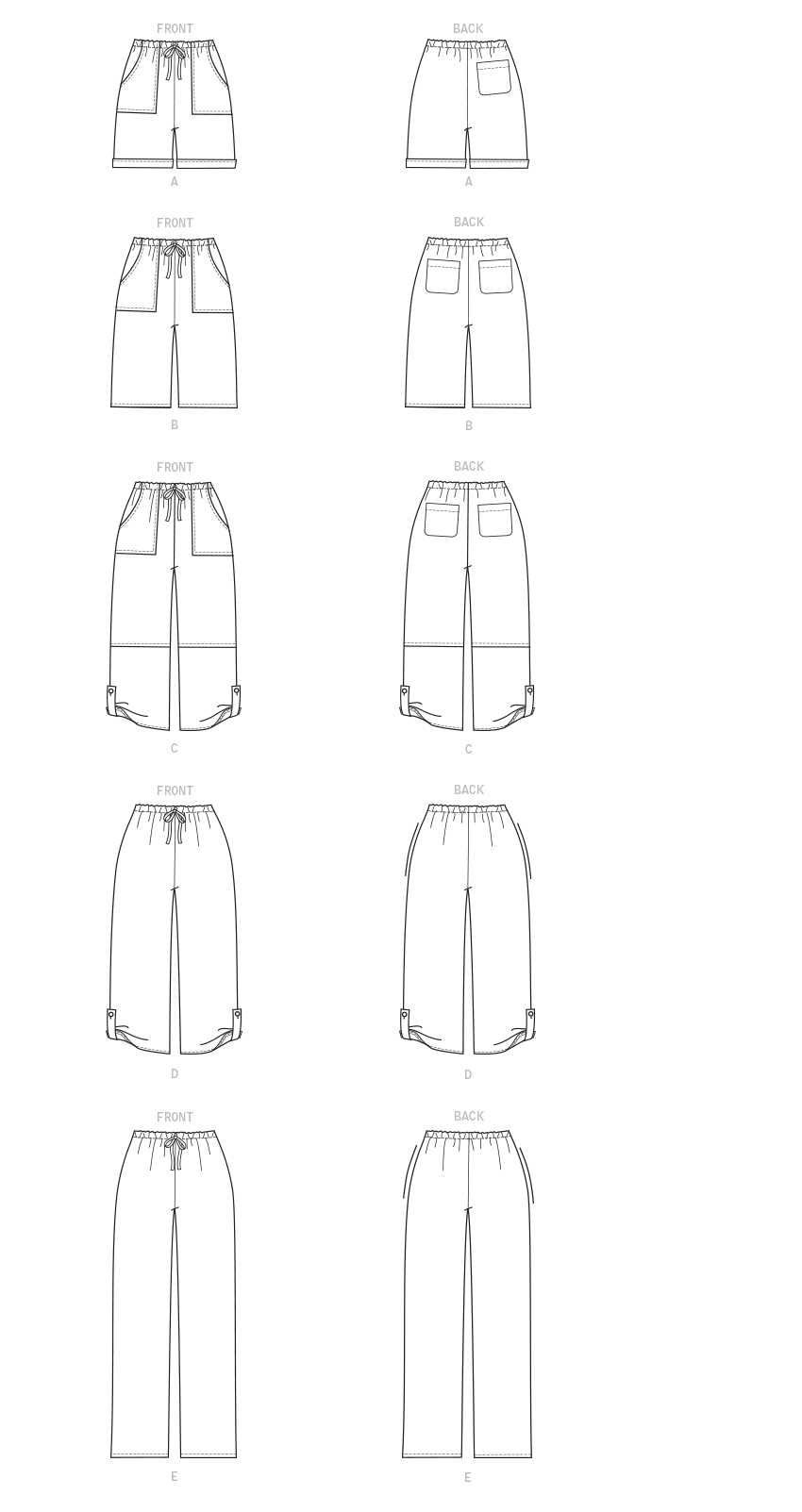 Symønster McCall´s 8063 - Bukser Shorts - Dame | Billede 5