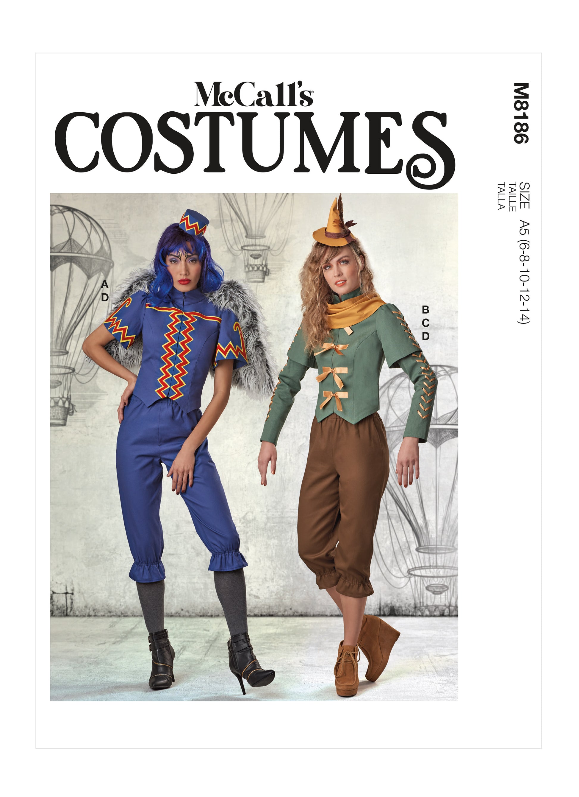 Symønster McCall´s 8186 - Kostume - Dame - Karneval | Billede 6