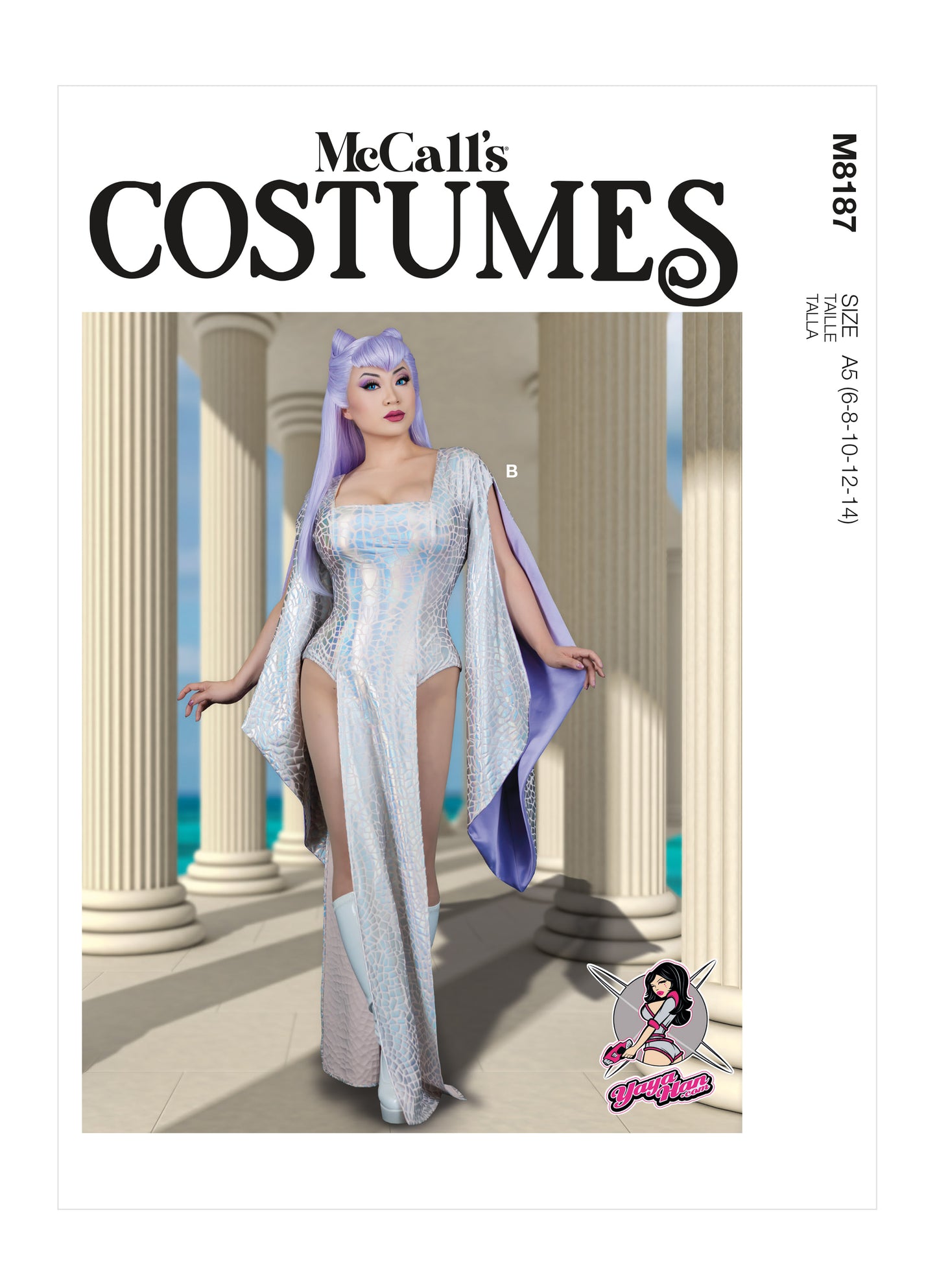 Symønster McCall´s 8187 - Kostume - Dame - Karneval | Billede 4