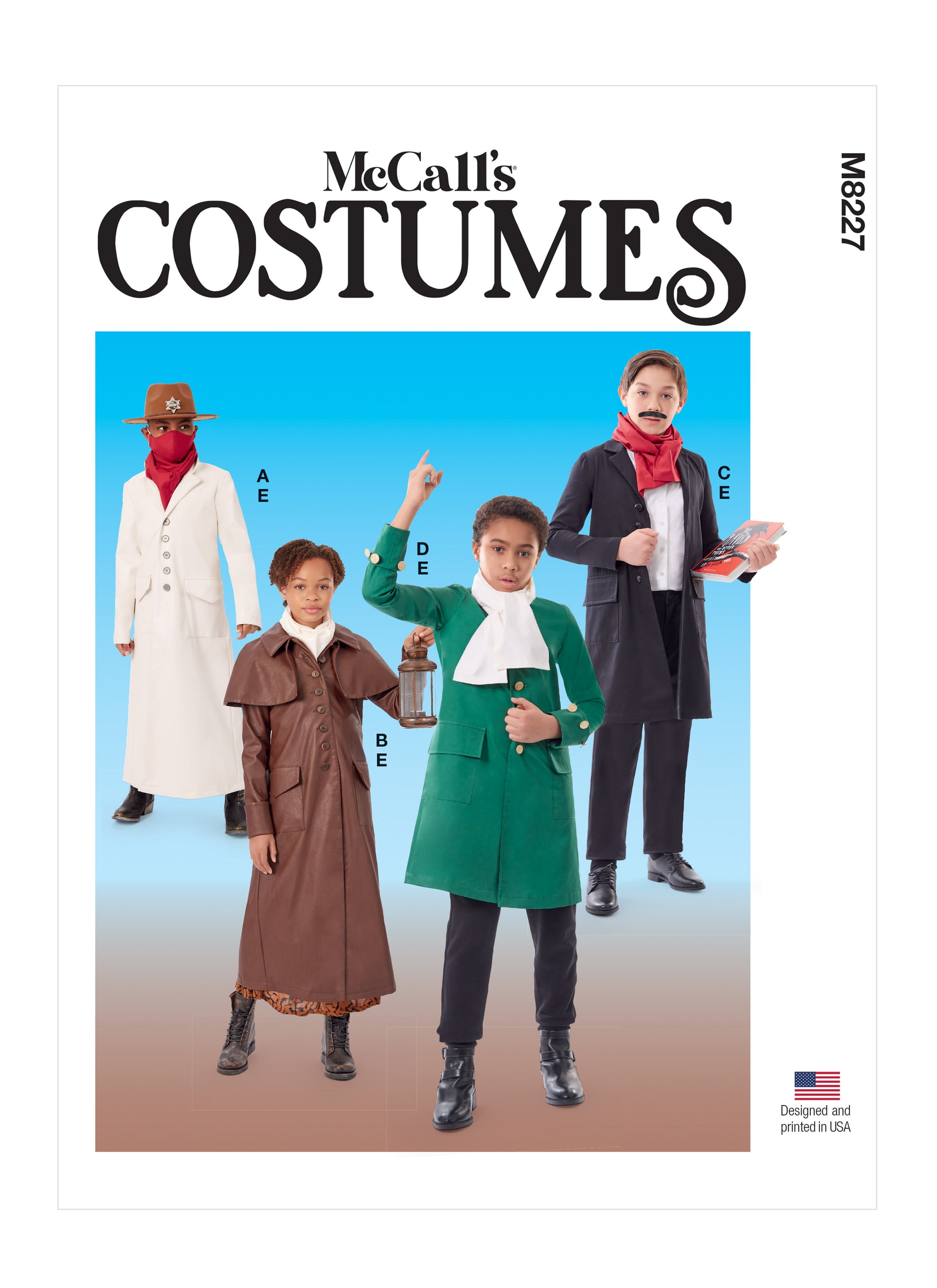 Symønster McCall´s 8227 - Kostume Historisk kostume - Pige Dreng - Karneval | Billede 10