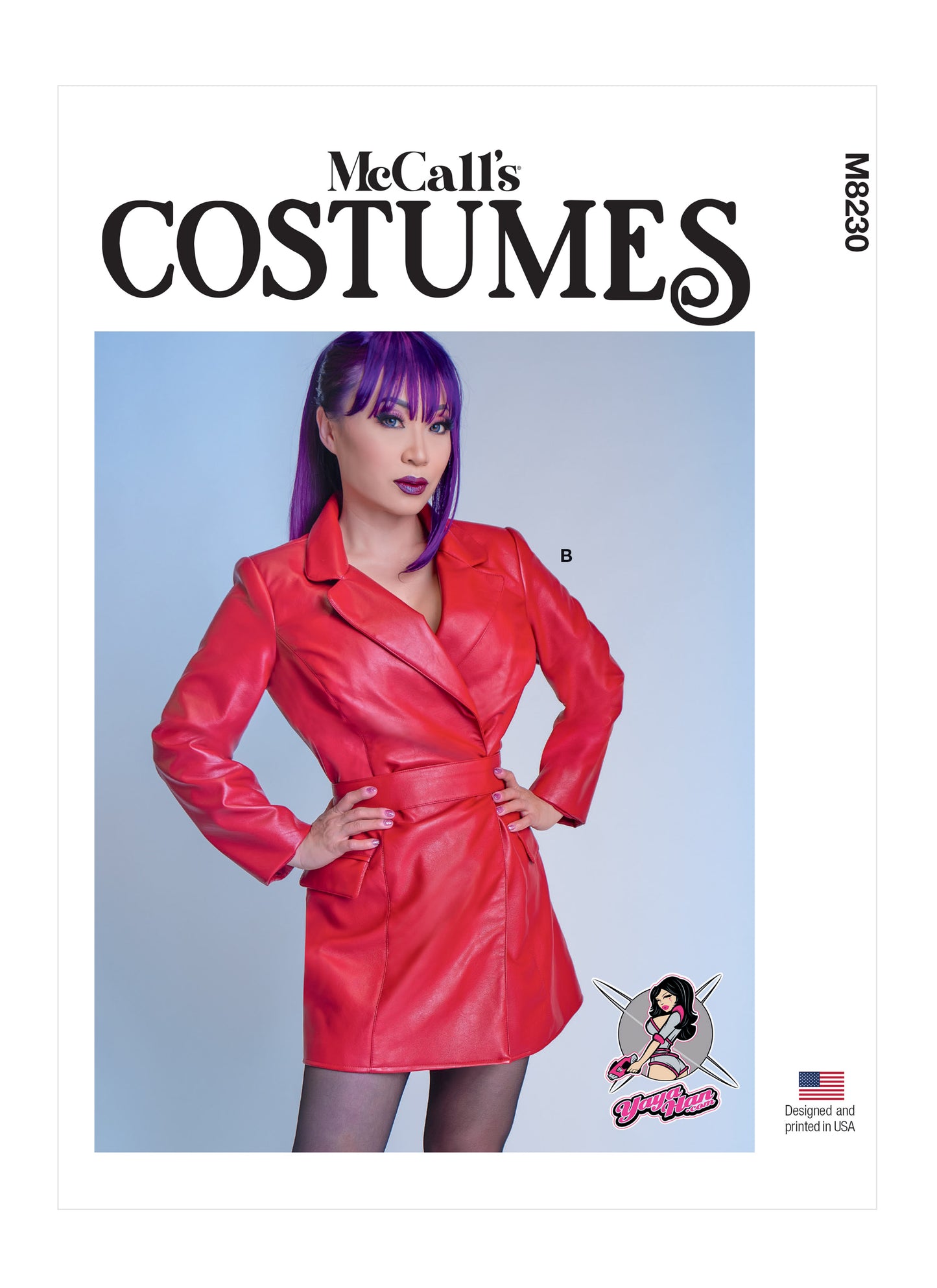 Symønster McCall´s 8230 - Frakke Kostume - Dame - Karneval | Billede 4