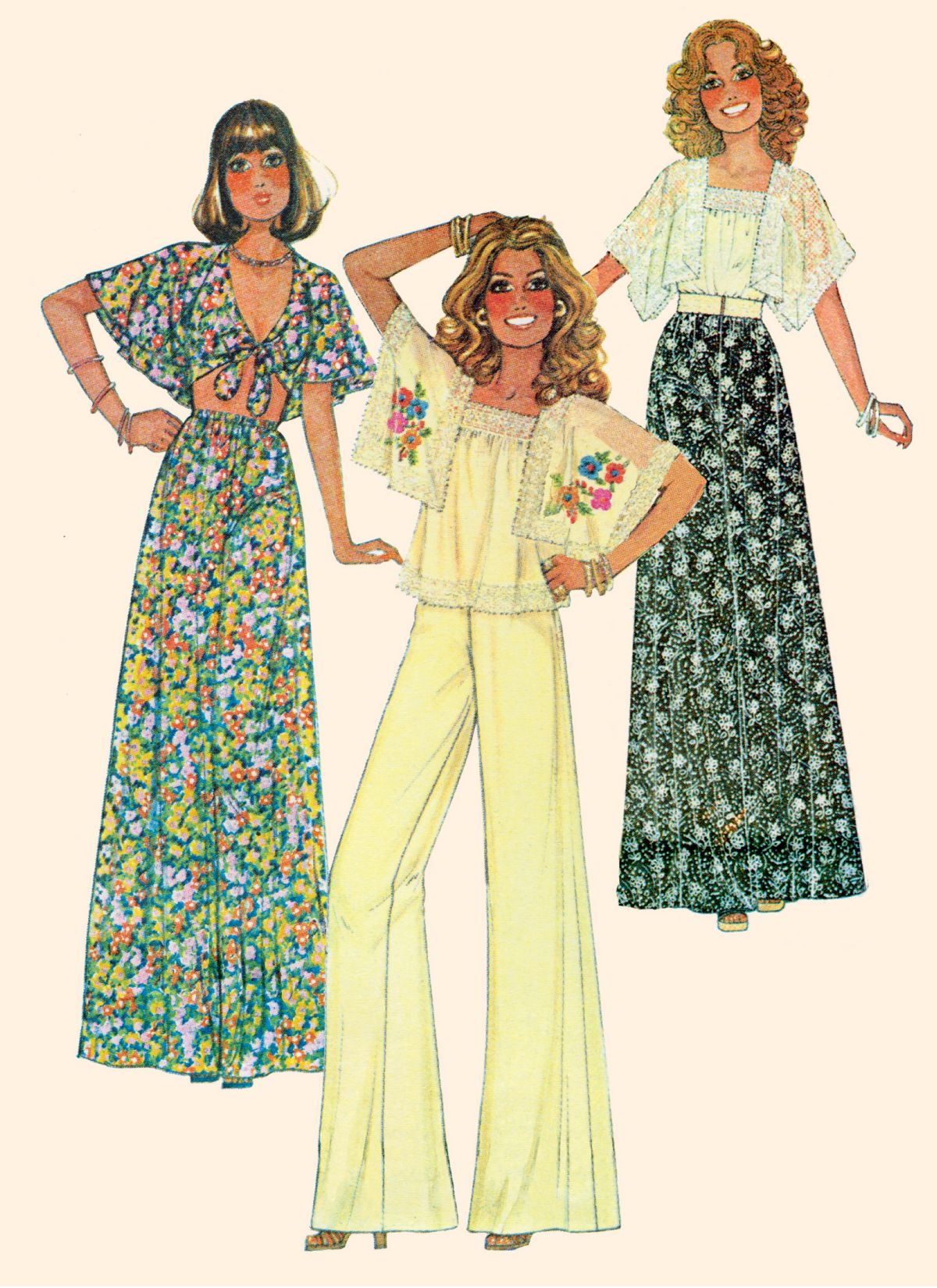 Symønster McCall´s 8257 - Top Bukser Nederdel Vintage - Dame | Billede 1