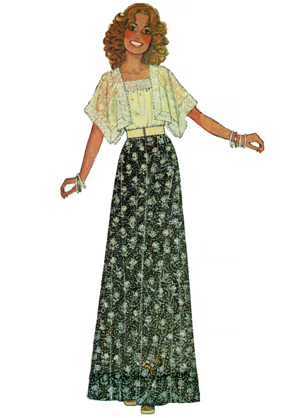 Symønster McCall´s 8257 - Top Bukser Nederdel Vintage - Dame | Billede 4