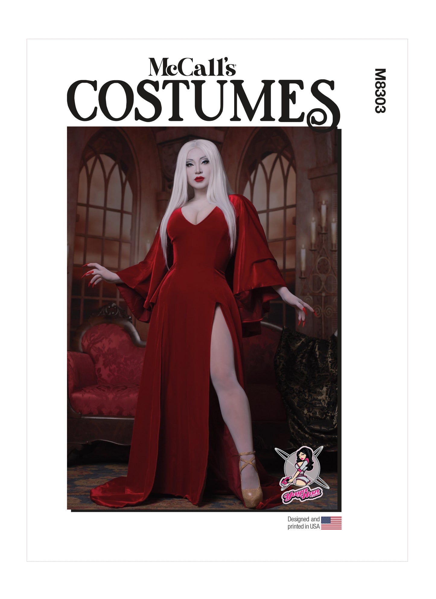 Symønster McCall´s 8303 - Kostume - Dame - Karneval Halloween | Billede 4
