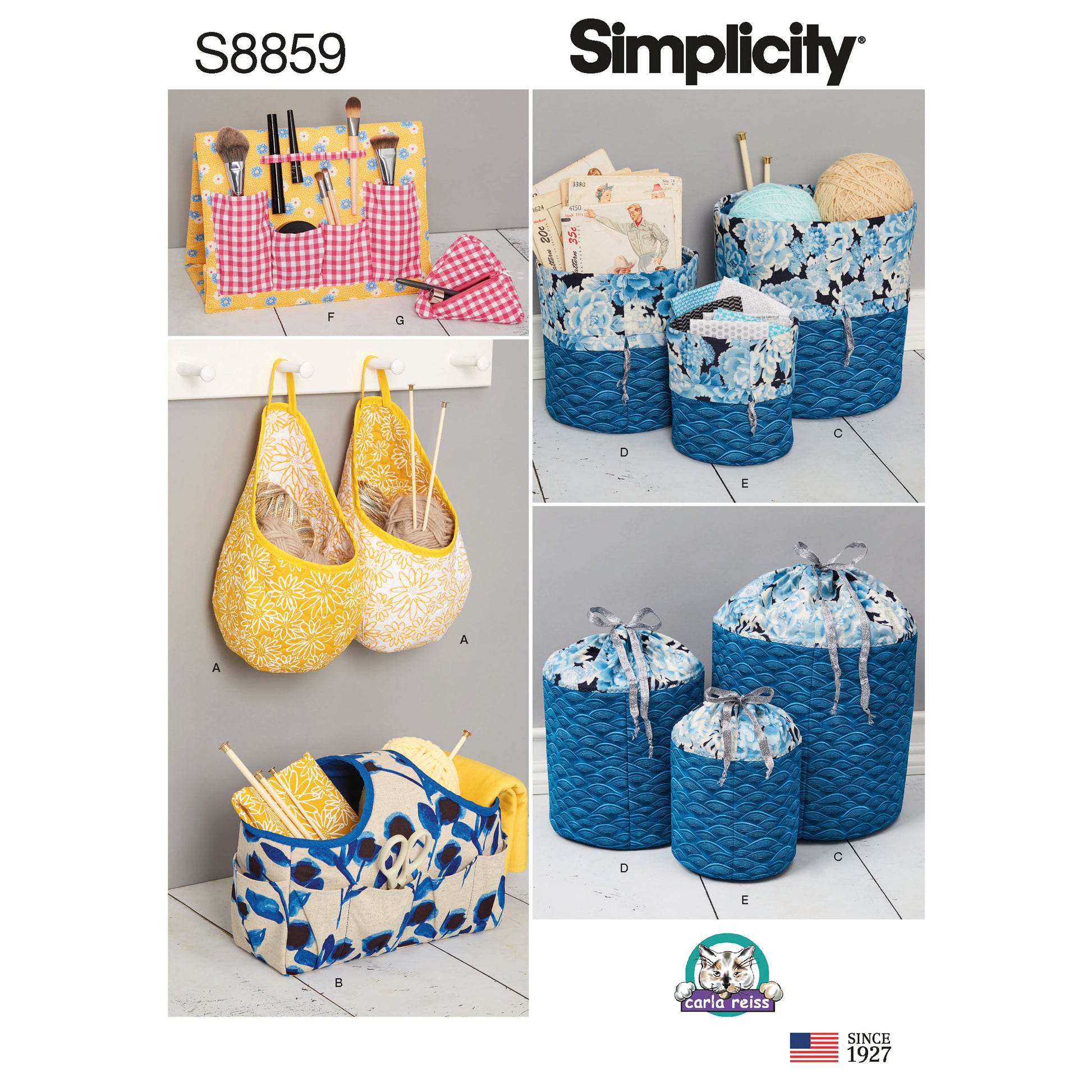 Symønster Simplicity 8859 - Pattern S8859 Organizers | Billede 5