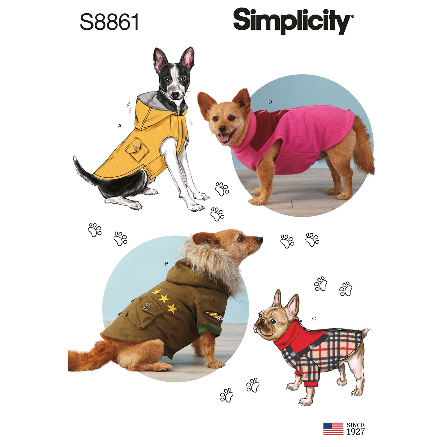 Symønster Simplicity 8861 - Frakke | Billede 5