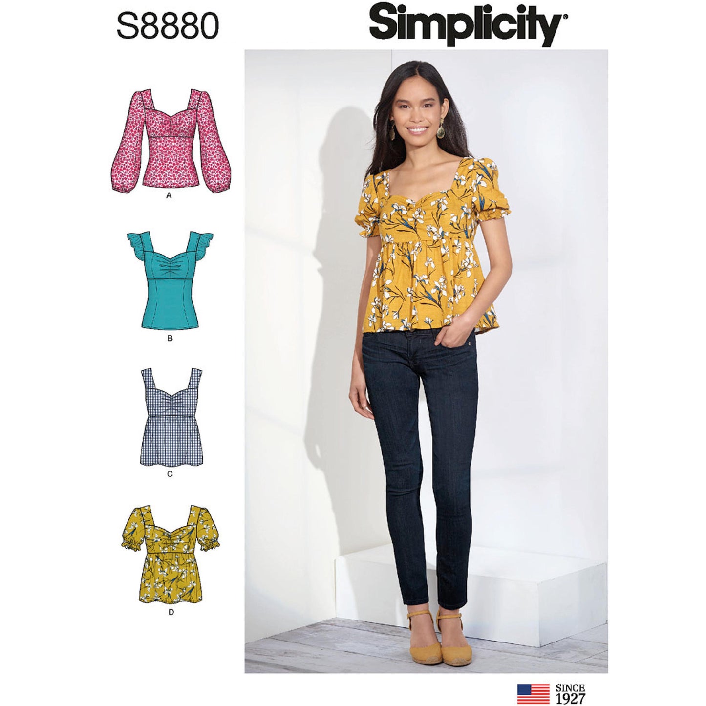 Symønster Simplicity 8880 - Top - Dame | Billede 4