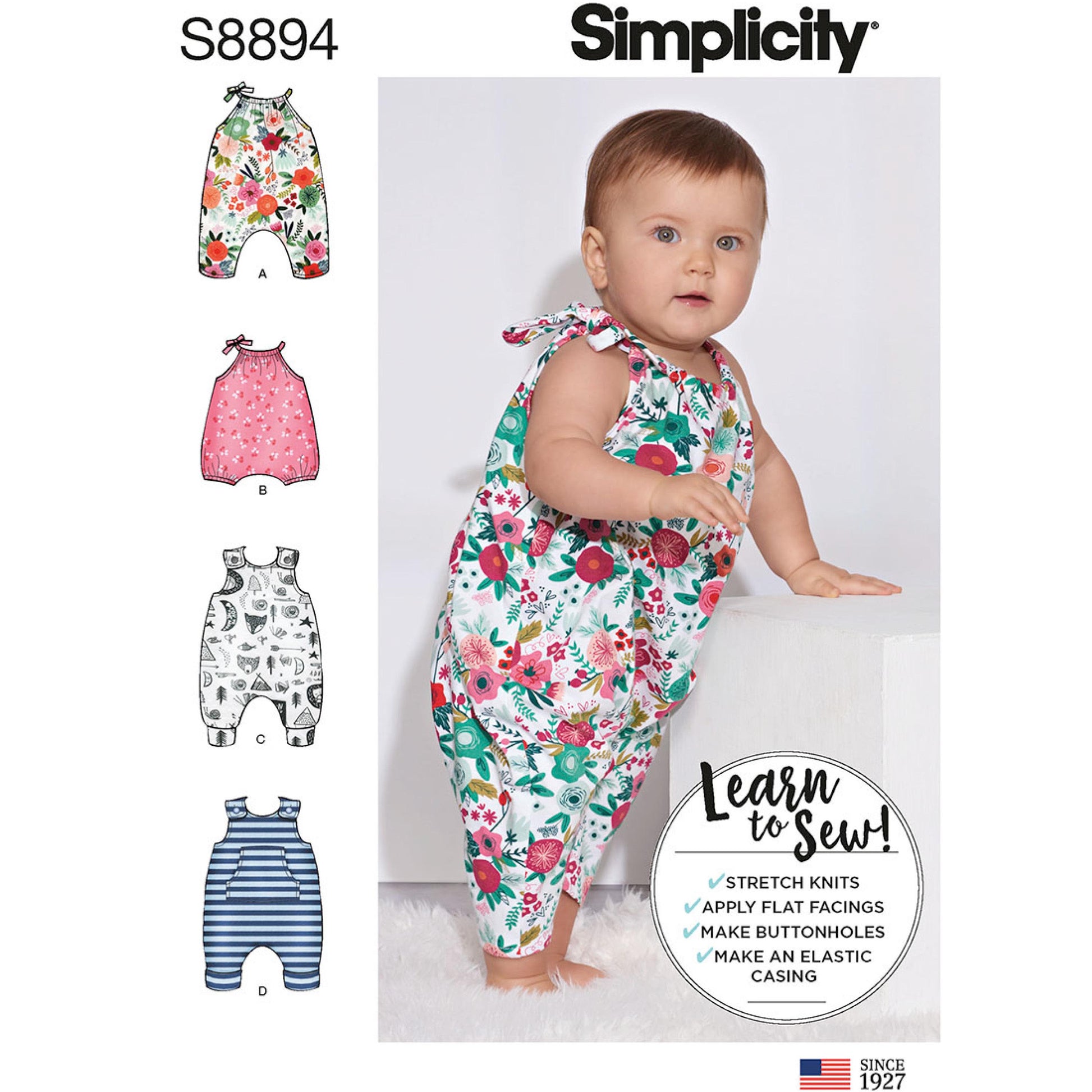 Symønster Simplicity 8894 - Baby | Billede 4
