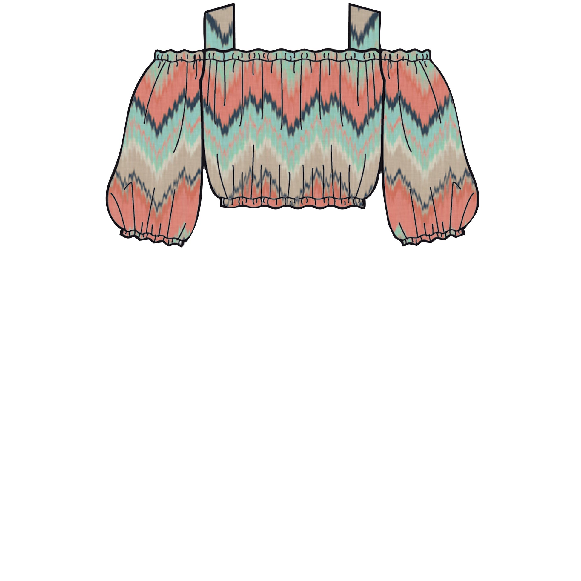 Symønster Simplicity 8936 - Top Bukser Shorts - Pige | Billede 1
