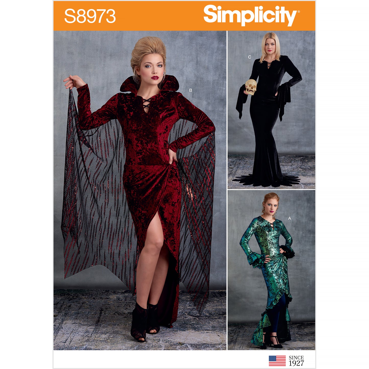 Symønster Simplicity 8973 - Kostume - Dame - Karneval Halloween | Billede 8