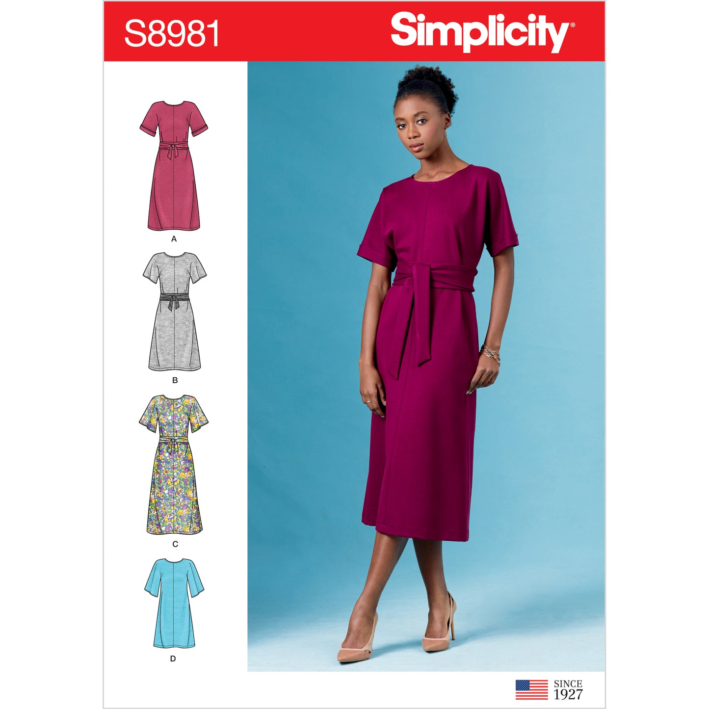Symønster Simplicity 8981 - Kjole - Dame | Billede 7