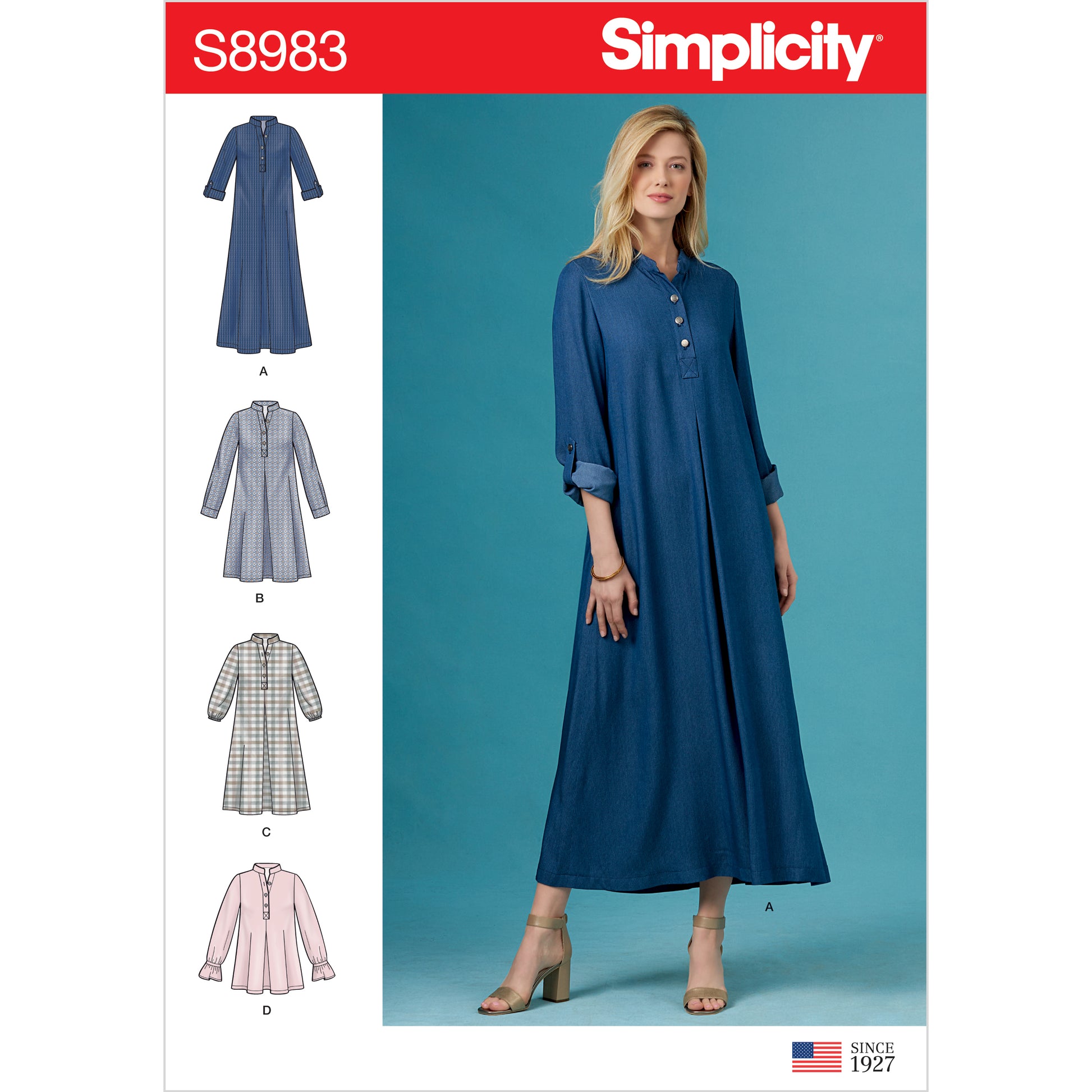 Symønster Simplicity 8983 - Kjole Bluse - Dame | Billede 7