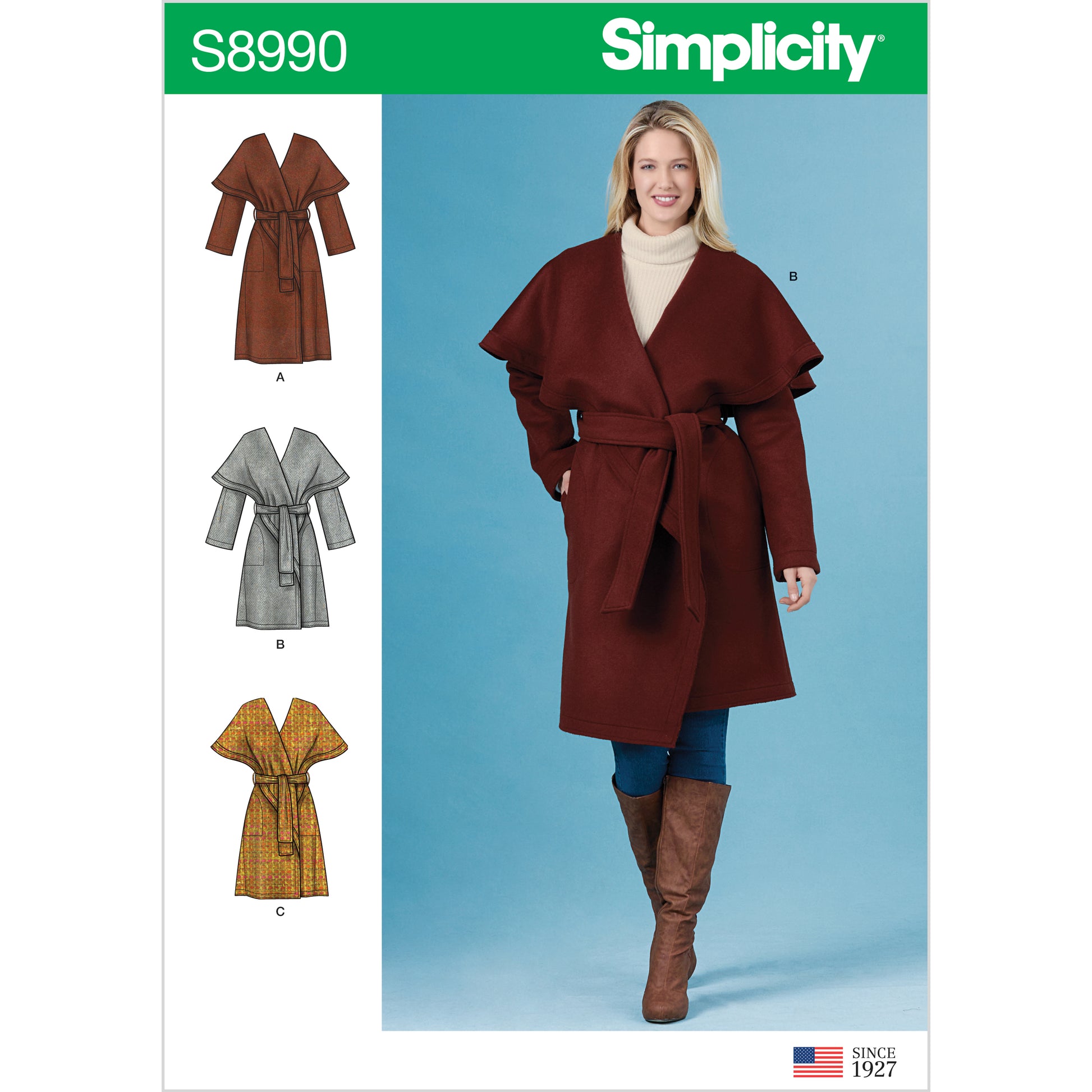 Symønster Simplicity 8990 - Frakke - Dame | Billede 6