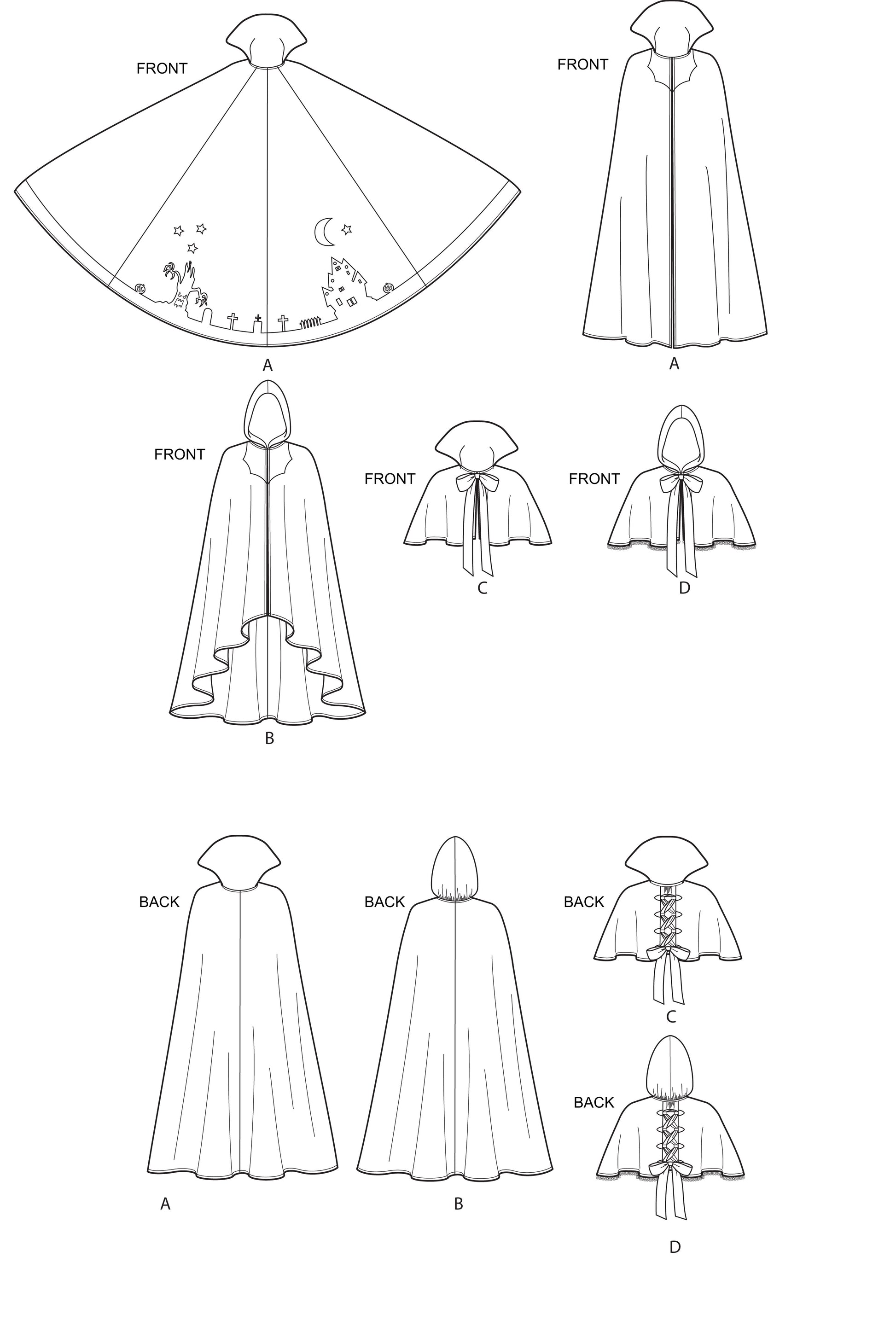 Symønster Simplicity 9008 - Kostume - Dame - Karneval | Billede 9