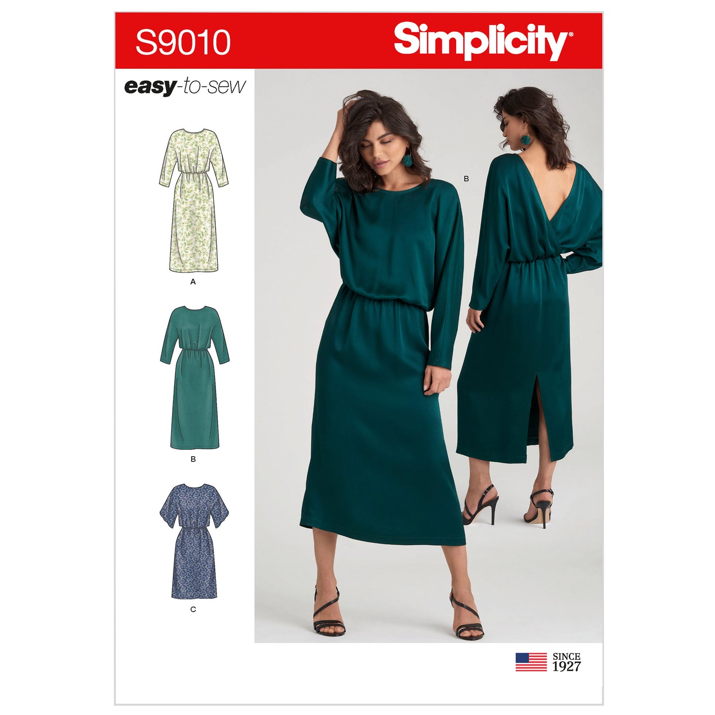 Symønster Simplicity 9010 - Kjole - Dame | Billede 7