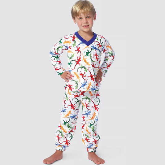 Symønster Simplicity 9203 - Pyjamas - Dreng Pige | Billede 1