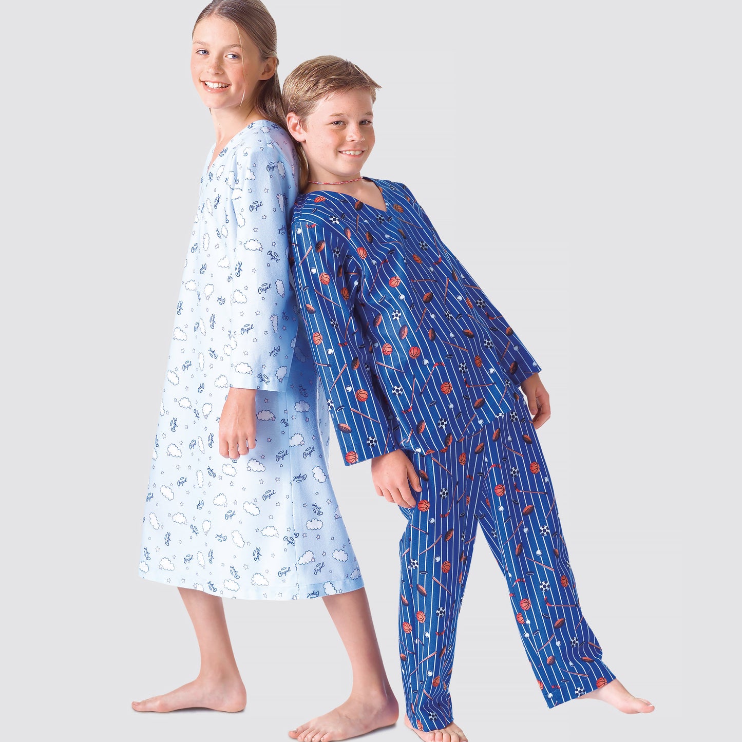 Symønster Simplicity 9209 - Pyjamas - Pige Dreng | Billede 1