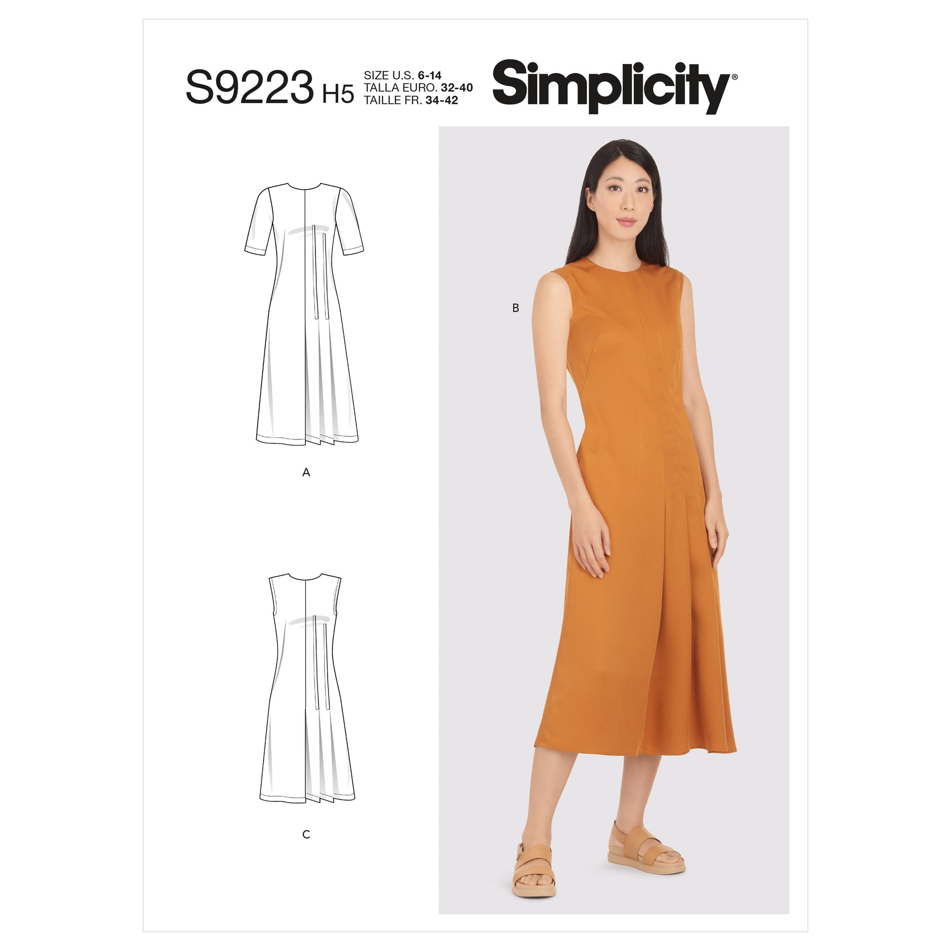 Symønster Simplicity 9223 - Kjole - Dame | Billede 3