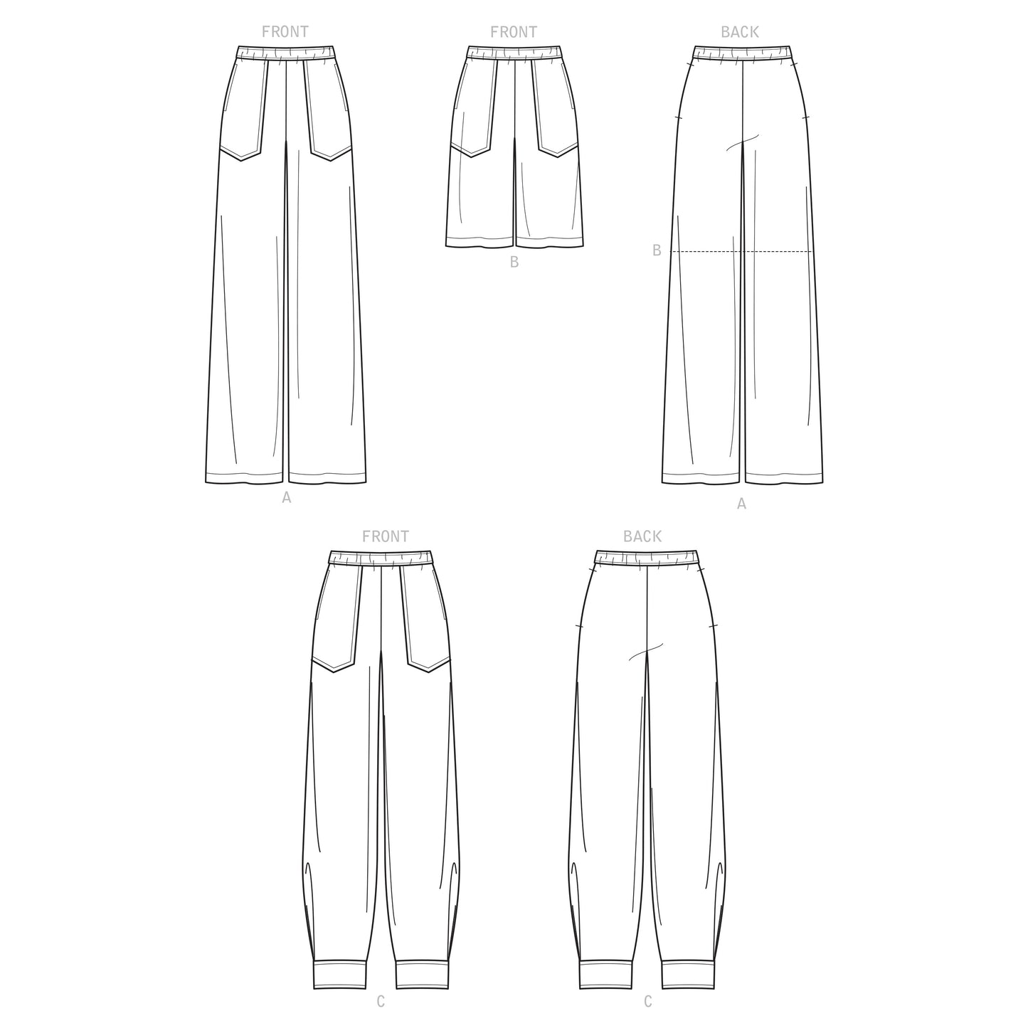 Symønster Simplicity 9236 - Bukser Shorts - Dame | Billede 6