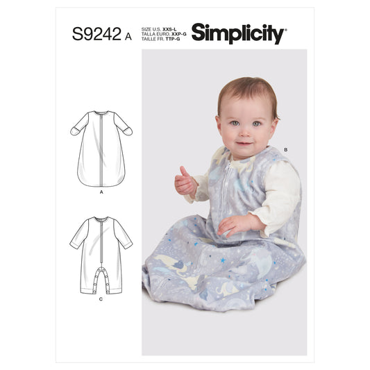 Symønster Simplicity 9242 - Buksedragt - Baby | Billede 2