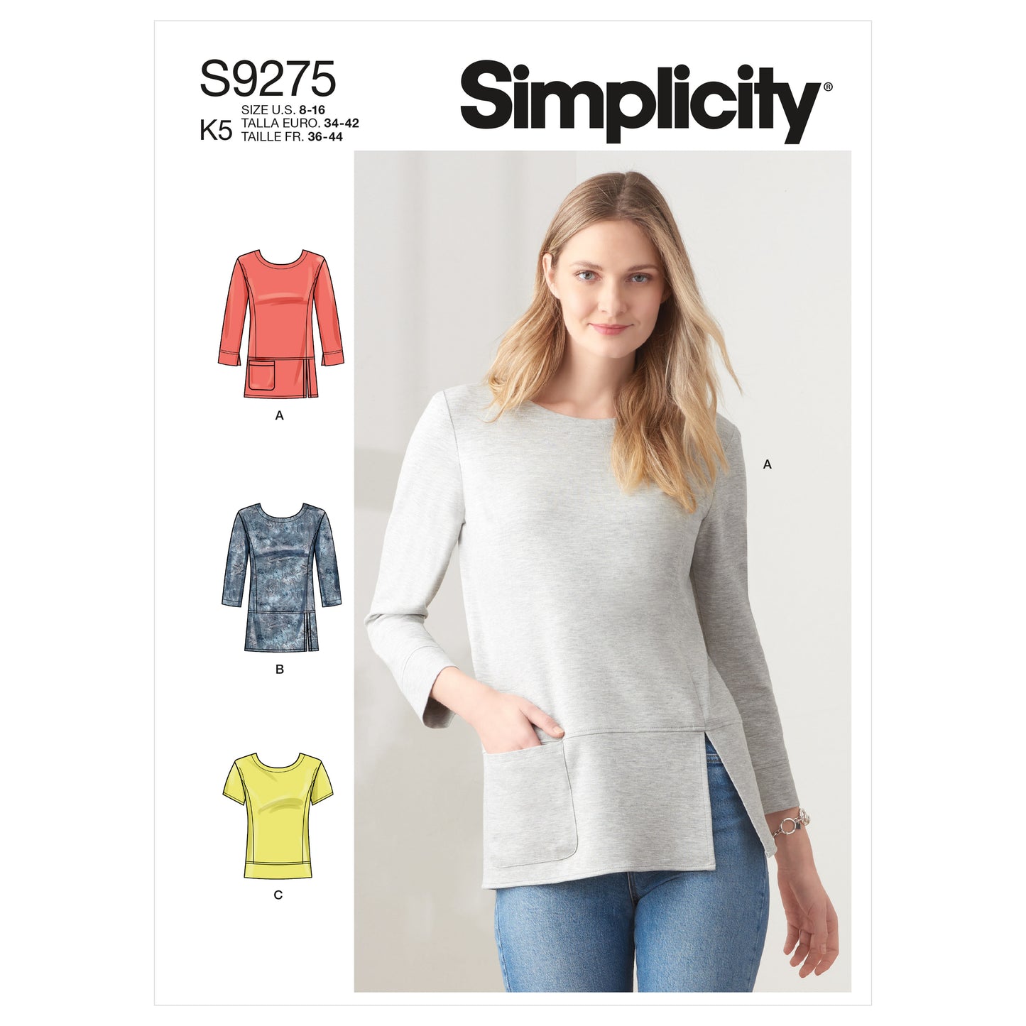 Symønster Simplicity 9275 - Top - Dame | Billede 6