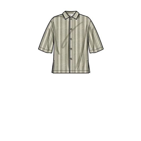 Symønster Simplicity 9279 - Bukser Skjorte Shorts - Herre - Idræt | Billede 2