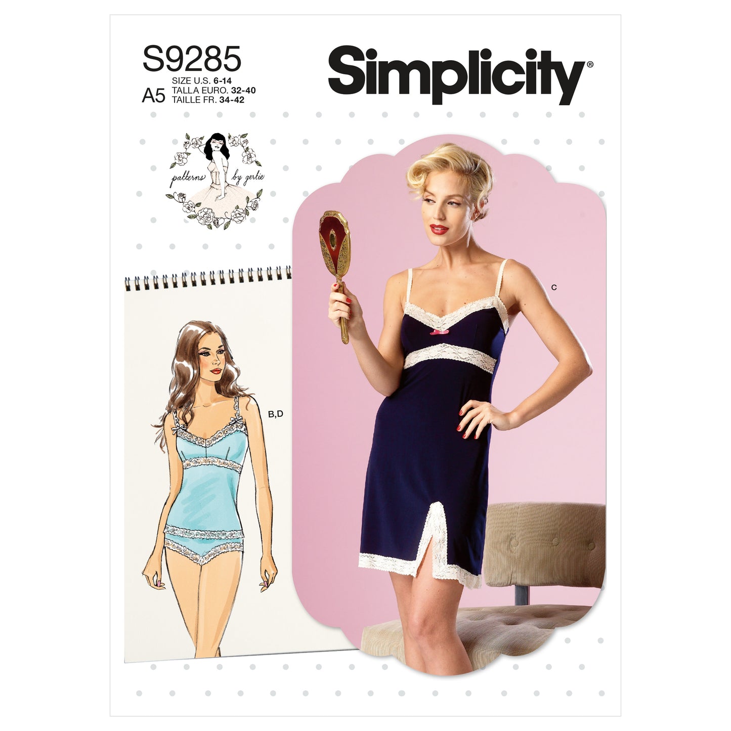 Symønster Simplicity 9285 - Undertøj - Dame | Billede 3