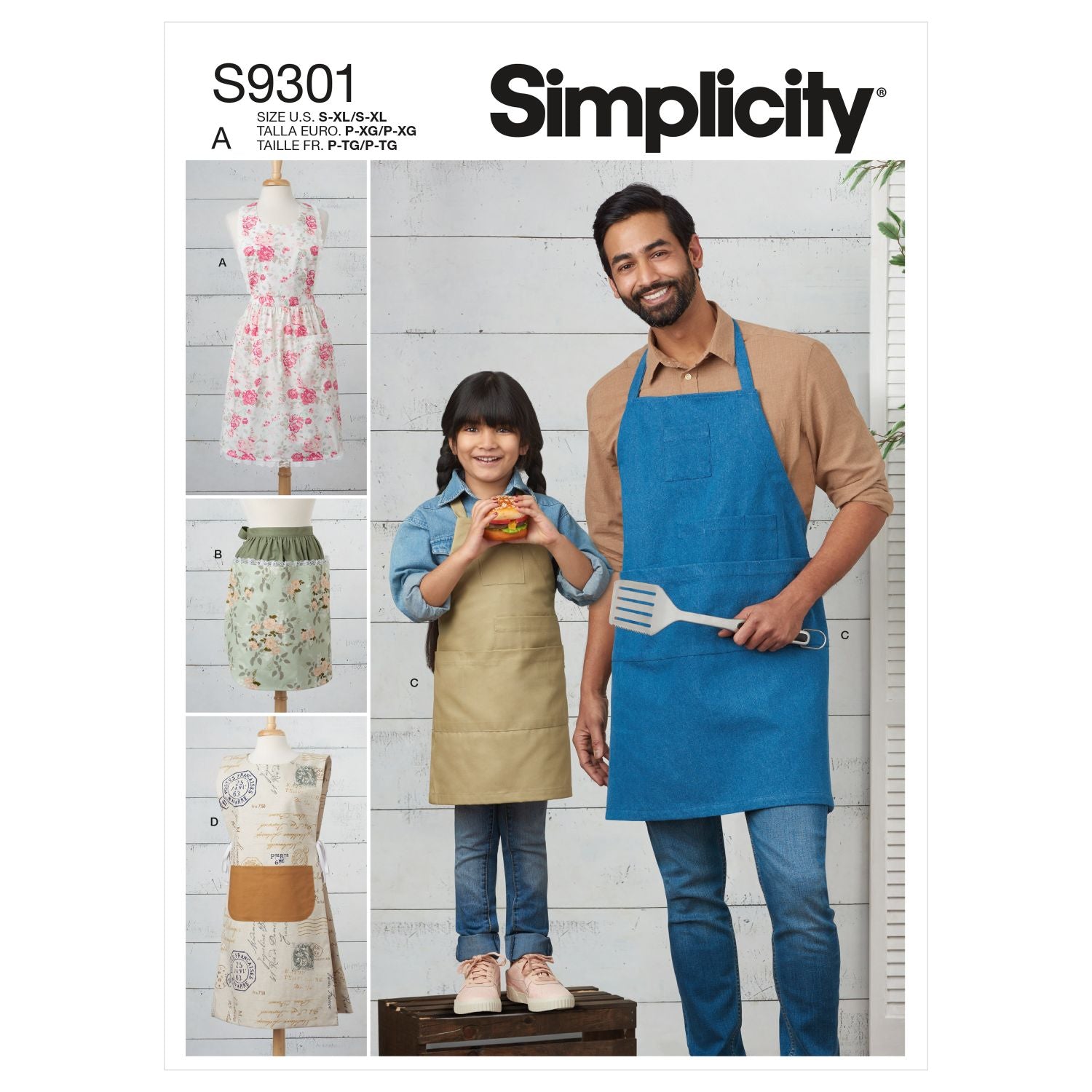 Symønster Simplicity 9301 - Forklæde | Billede 5