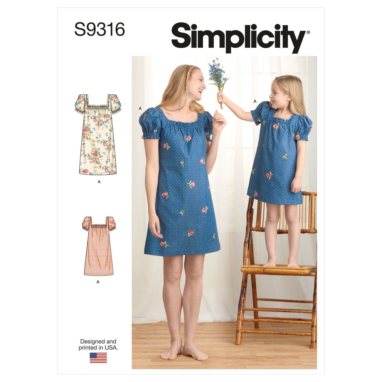 Symønster Simplicity 9316 - Kjole - Dame Pige | Billede 9