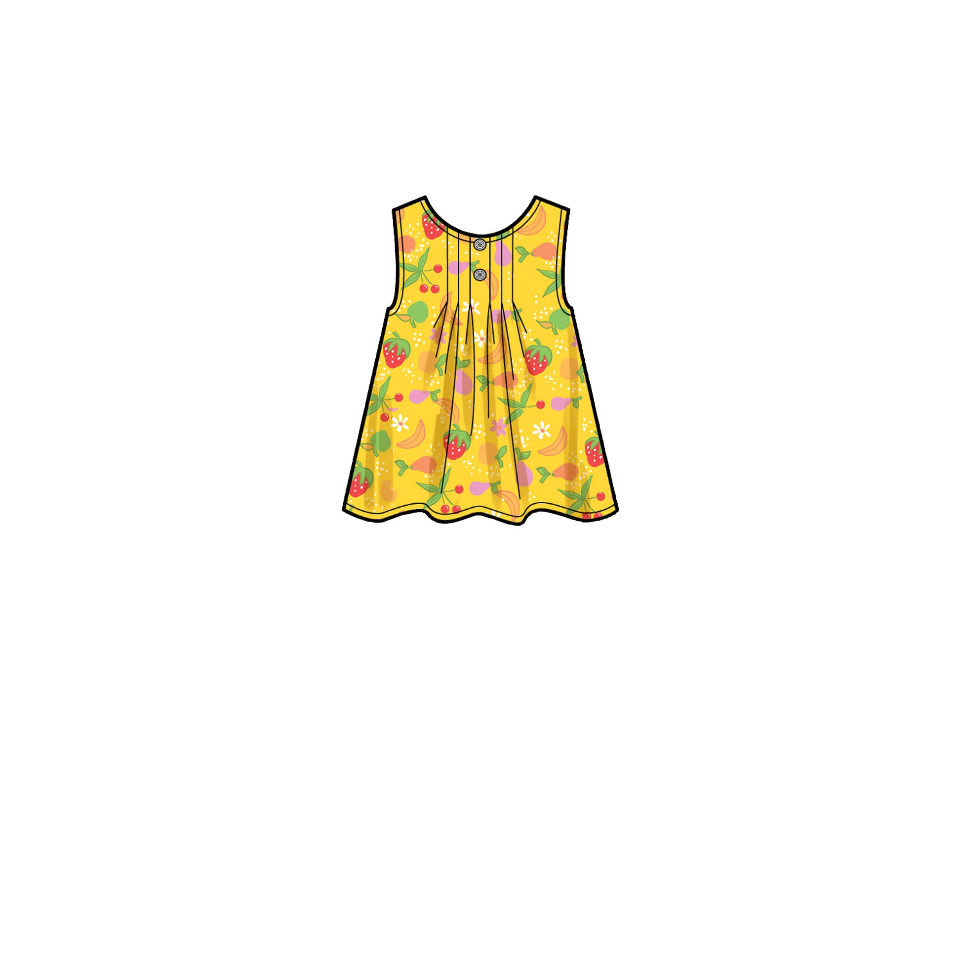 Symønster Simplicity 9321 - Kjole Top Bukser Shorts - Pige | Billede 4
