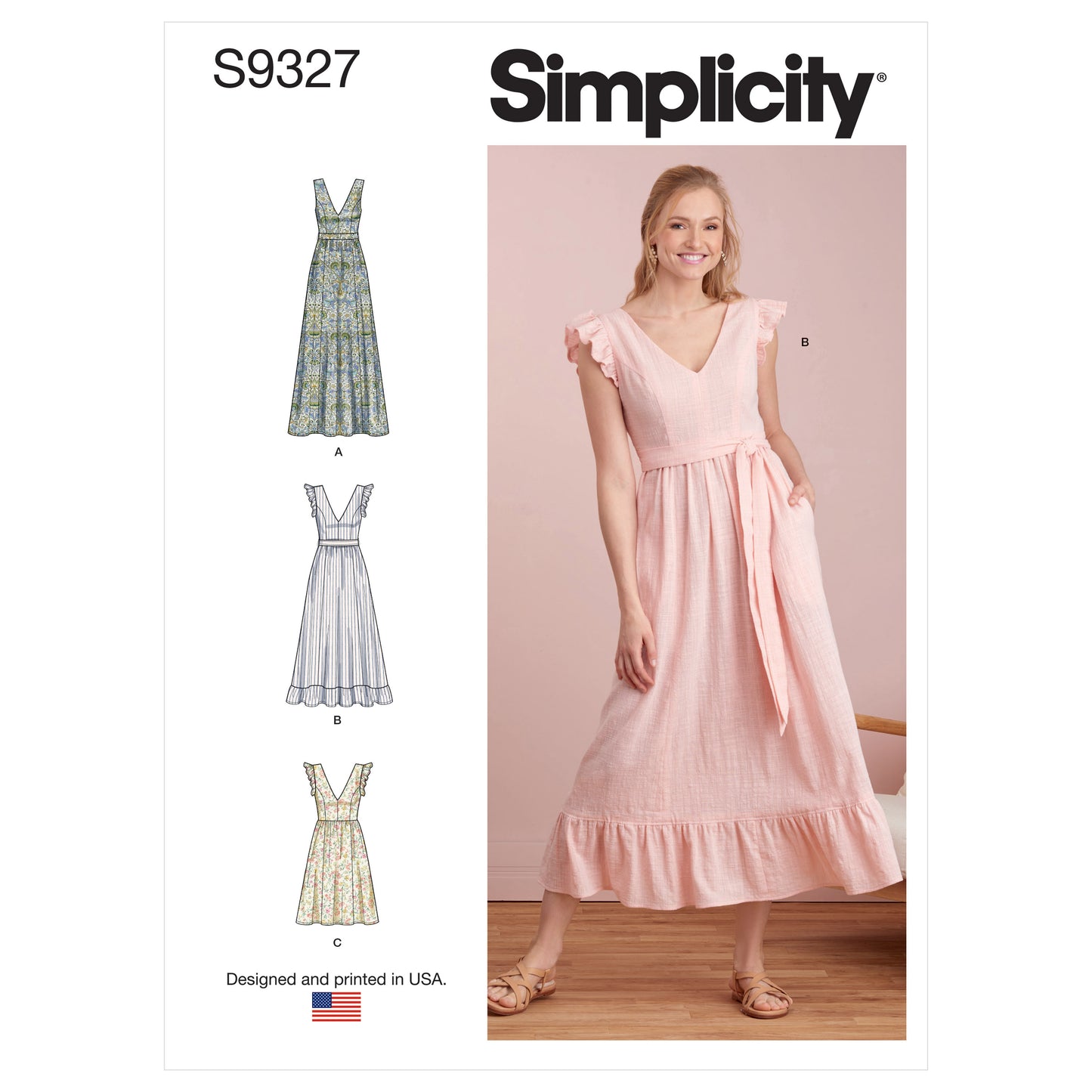 Symønster Simplicity 9327 - Kjole - Dame | Billede 7
