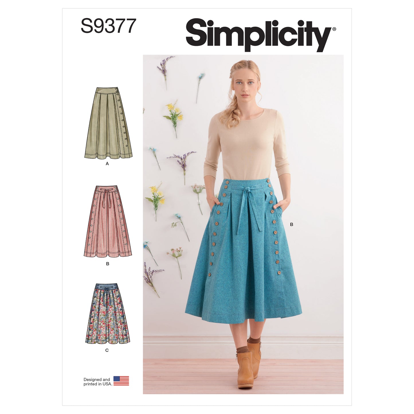 Symønster Simplicity 9377 - Nederdel - Dame | Billede 7