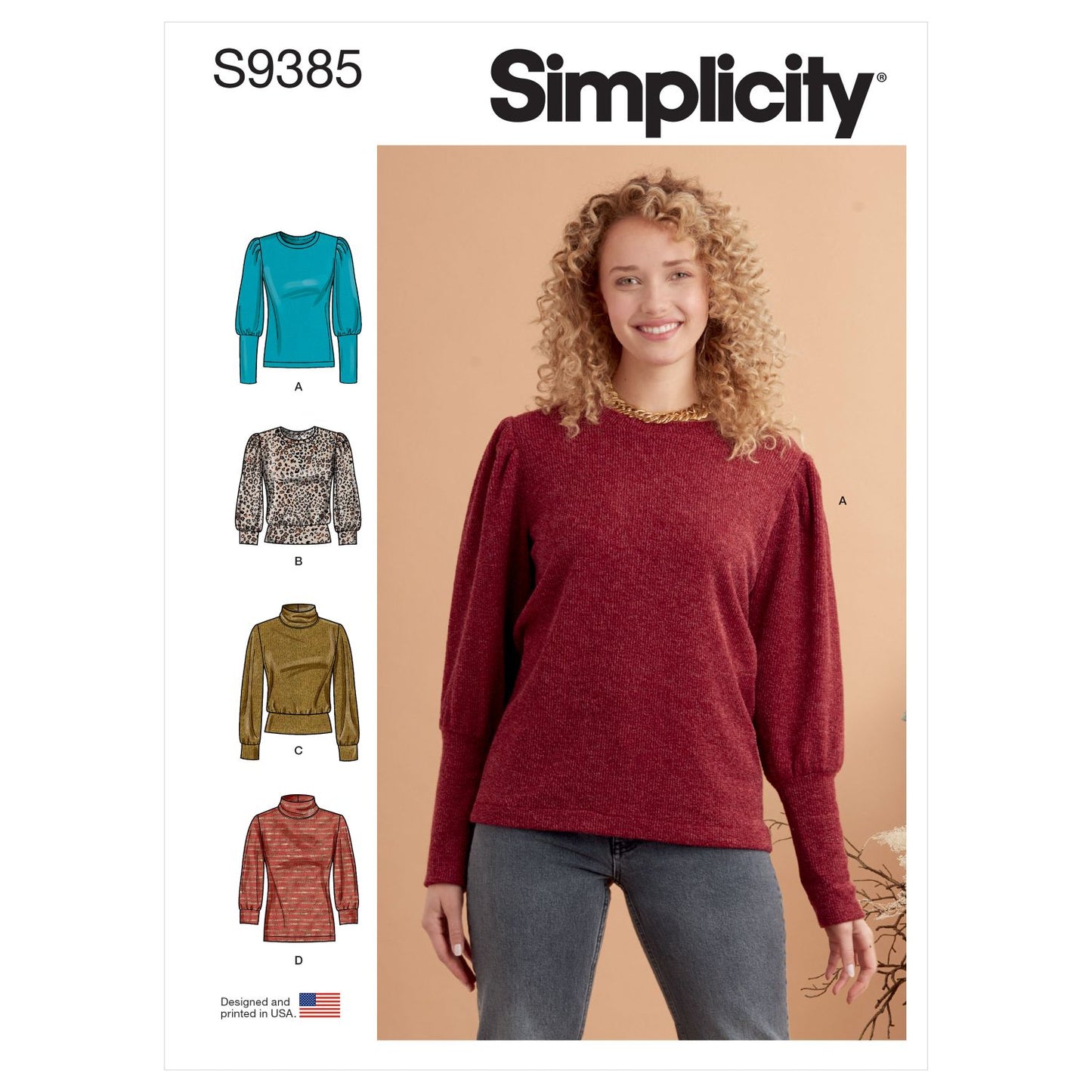 Symønster Simplicity 9385 - Trøje - Dame | Billede 8