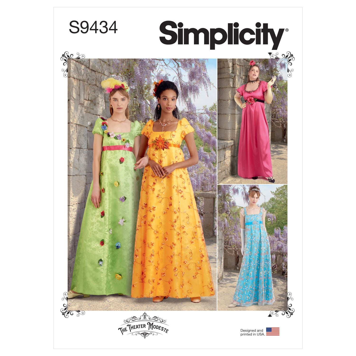 Symønster Simplicity 9434 - Kostume Historisk kostume - Dame - Fest | Billede 7
