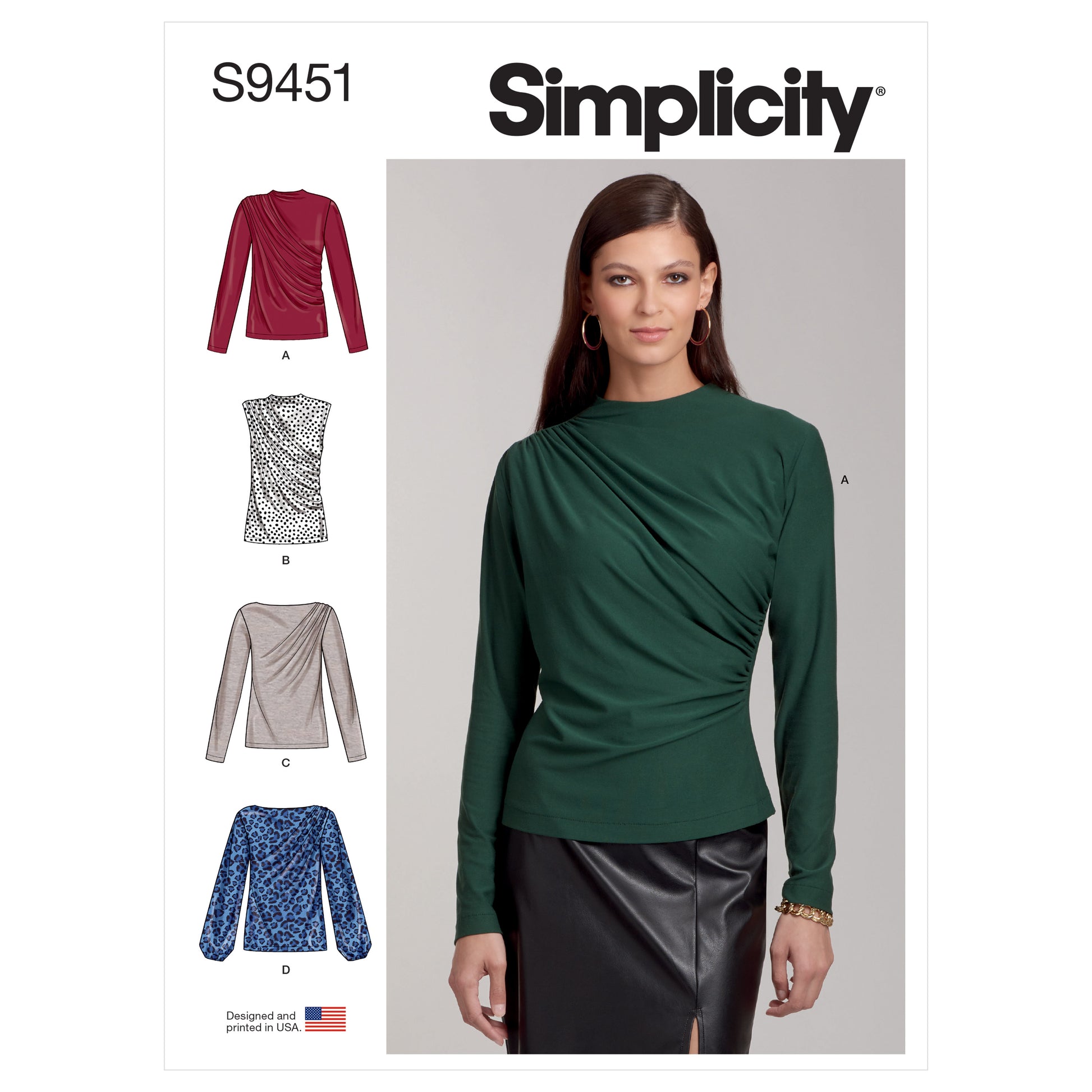 Symønster Simplicity 9451 - Top - Dame | Billede 8