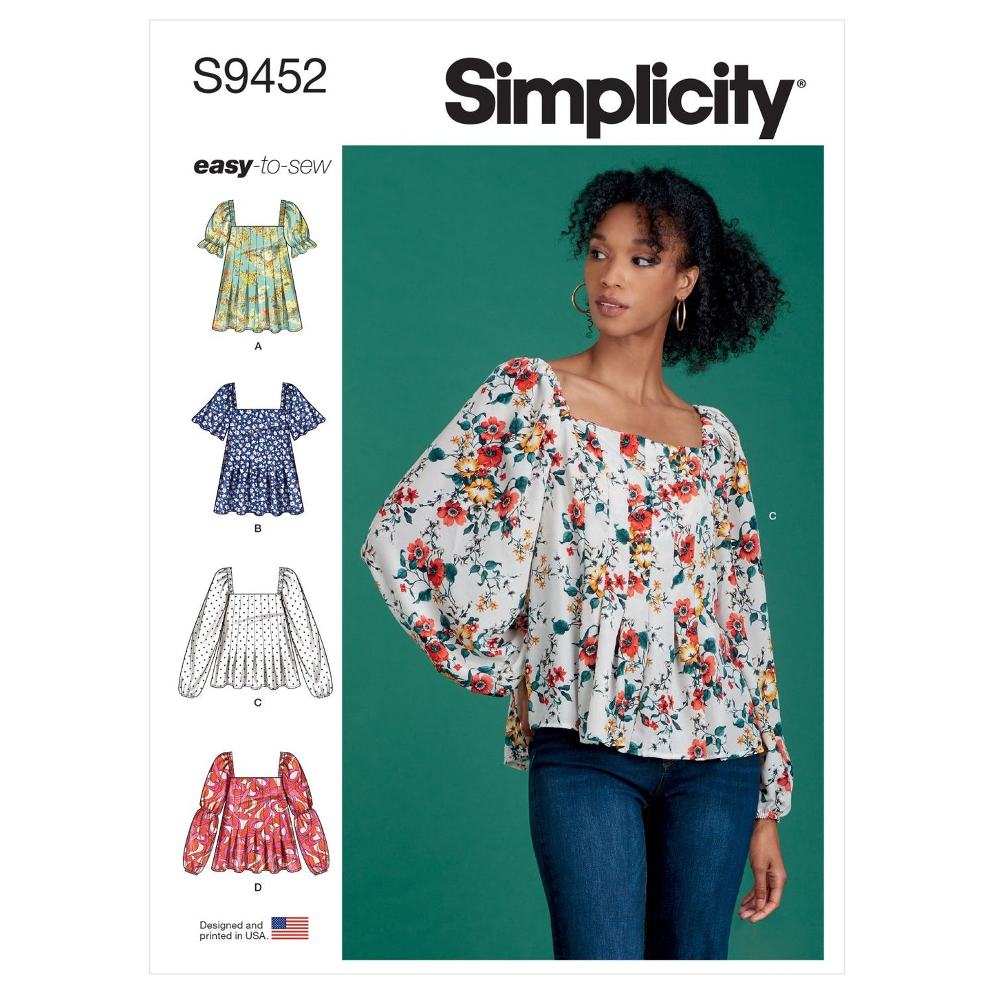 Symønster Simplicity 9452 - Bluse - Dame | Billede 8