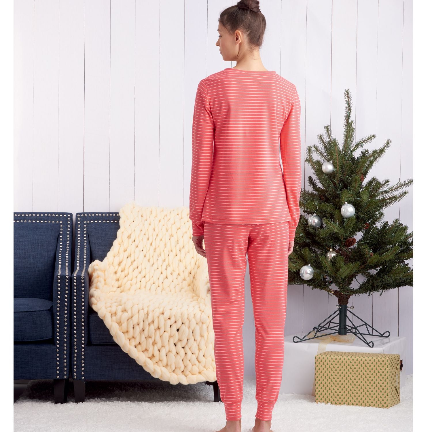 Symønster Simplicity 9455 - Pyjamas - Dame Herre Pige Dreng | Billede 5