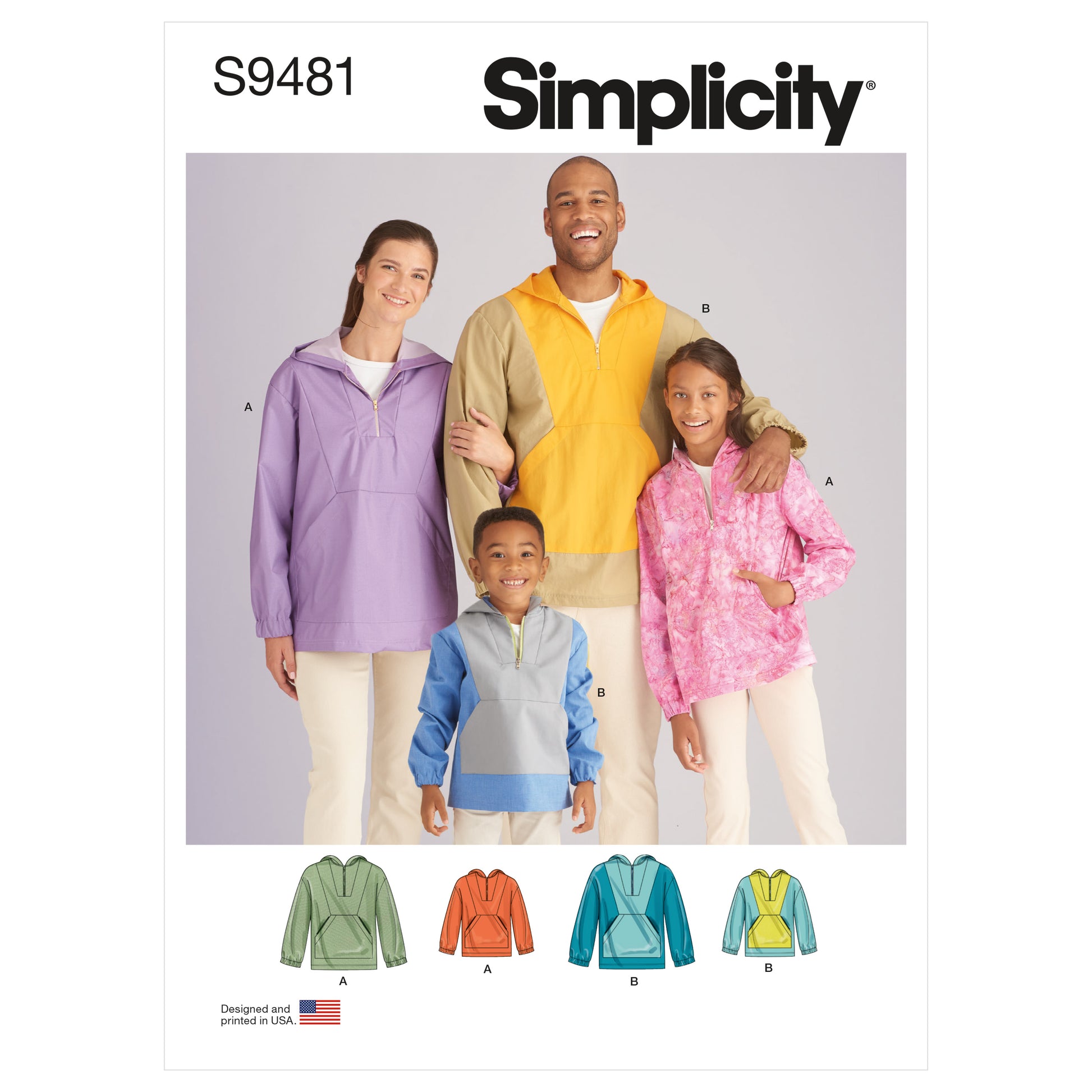 Symønster Simplicity 9481 - Trøje Sportstøj - Dame Herre Pige Dreng | Billede 12