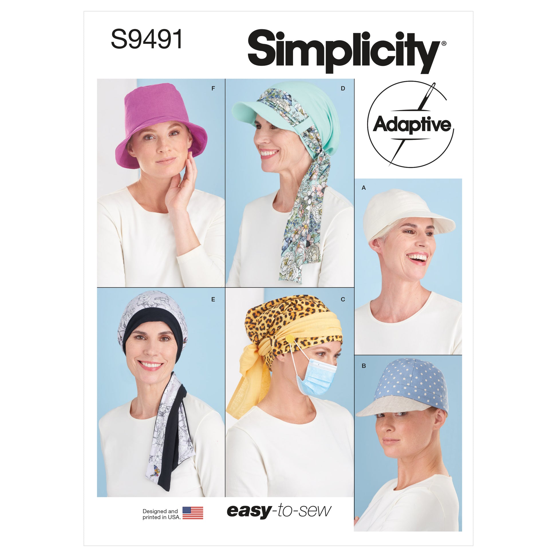 Symønster Simplicity 9491 - Hat - Casual | Billede 9