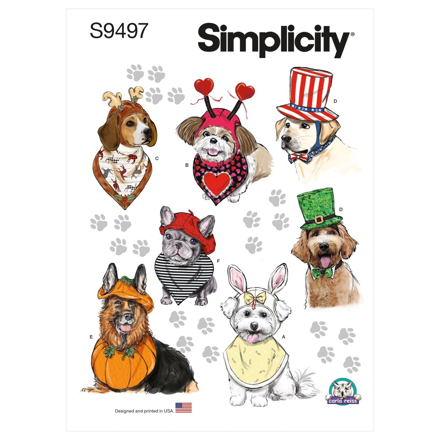 Symønster Simplicity 9497 - Hundetøj | Billede 10