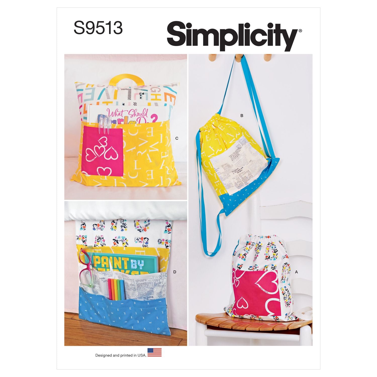 Symønster Simplicity 9513 - Indretning Taske | Billede 4