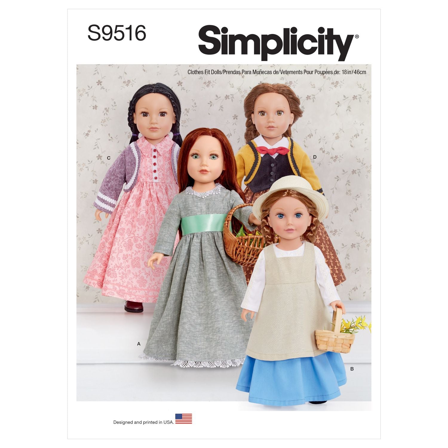Symønster Simplicity 9516 - Dukketøj | Billede 6