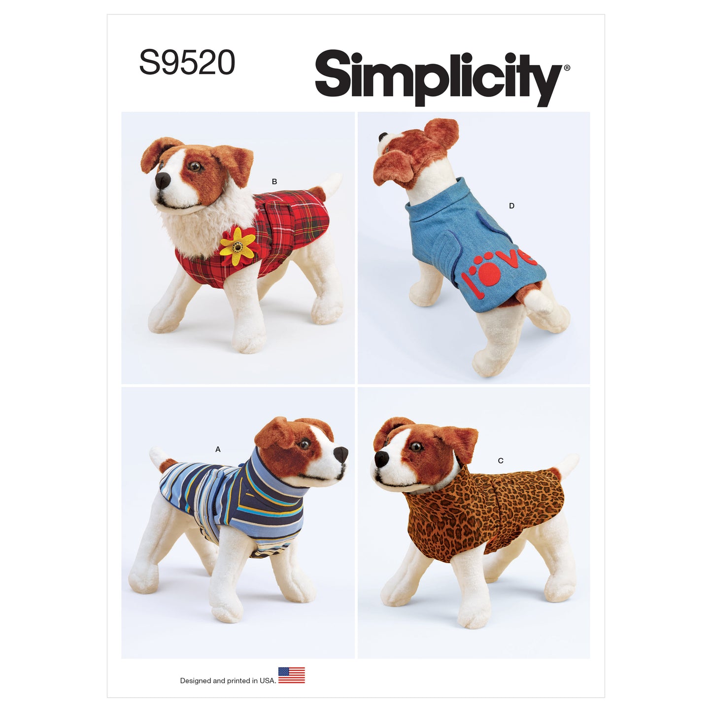Symønster Simplicity 9520 - Hundetøj | Billede 5
